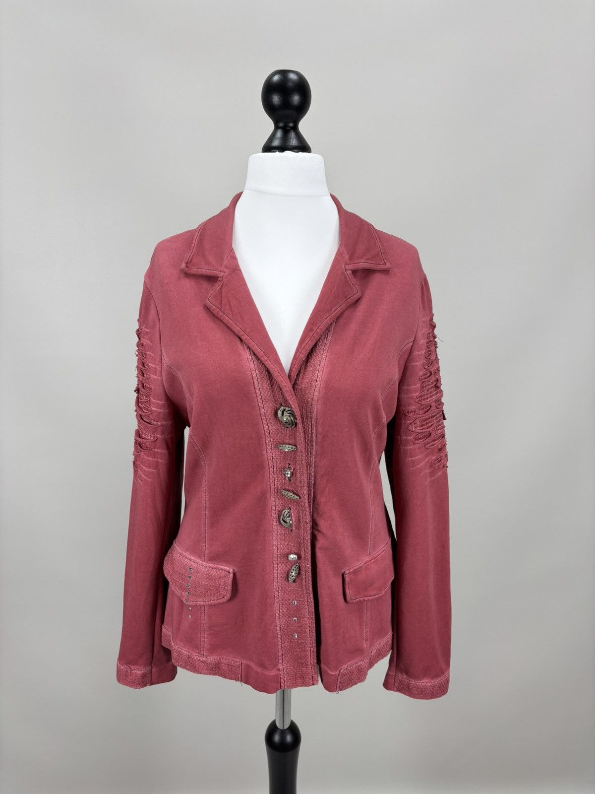 Elisa Cavaletti Womens blazer Bottega by Elisa Cavaletti Size L Color Red Size L / US 10 / IT 46 - 1 Thumbnail