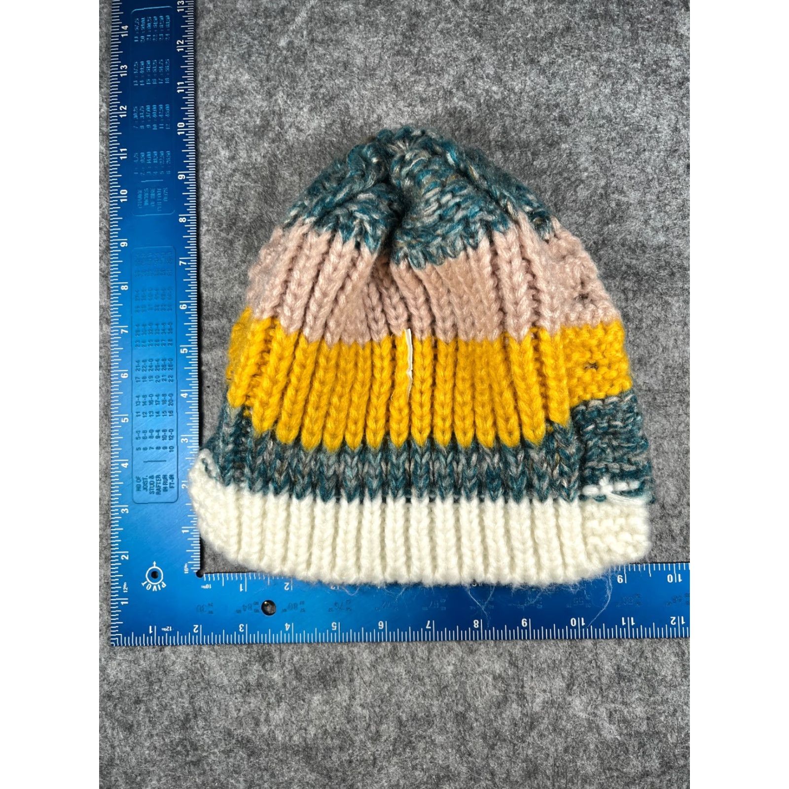 Vintage Chaos Beanie Women One Size Blue Knit Acrylic Outdoor Ski Size ONE SIZE - 7 Thumbnail