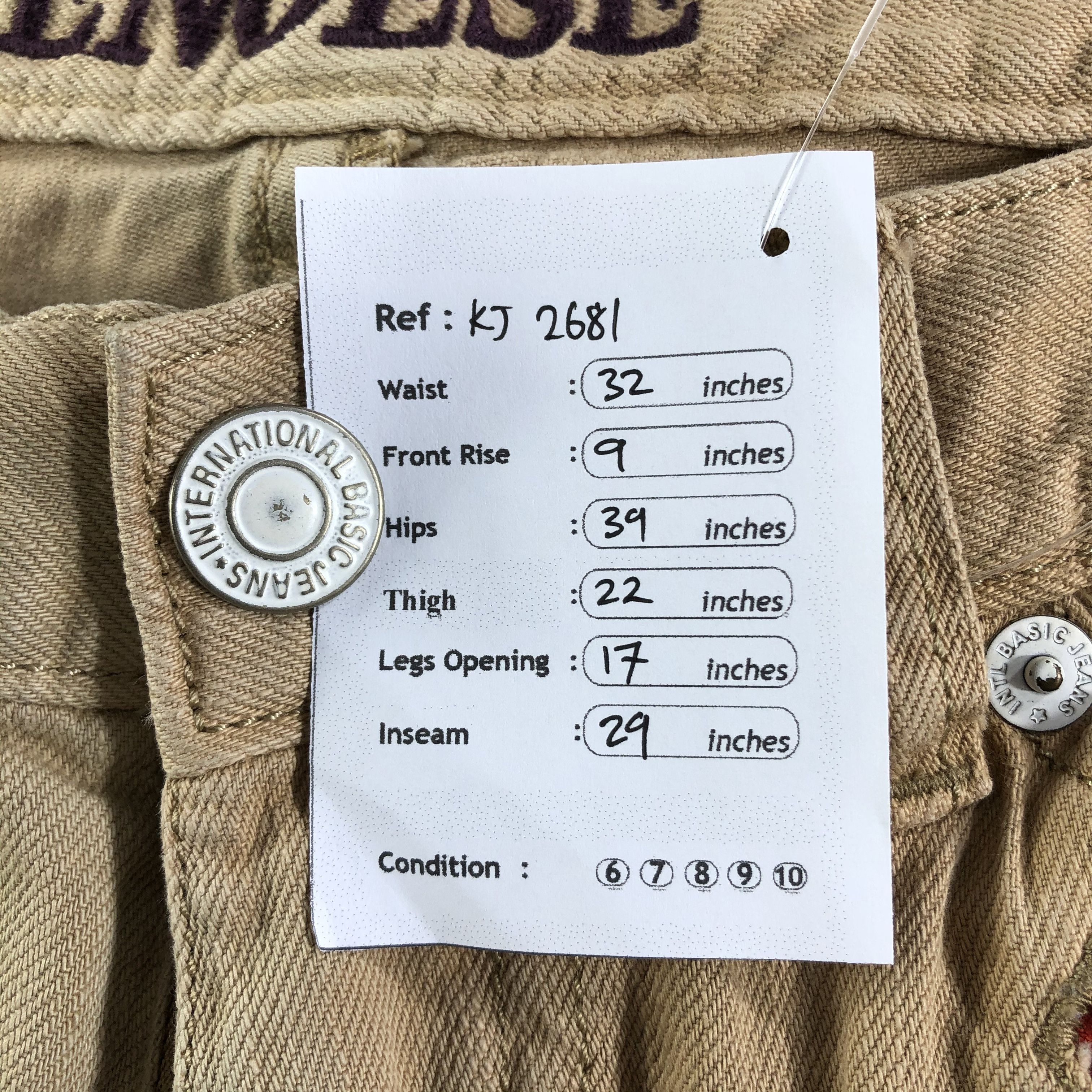 Japanese Brand Japanese Genoese Jeans Faded Denim KJ2681 Size US 32 / EU 48 - 11 Thumbnail
