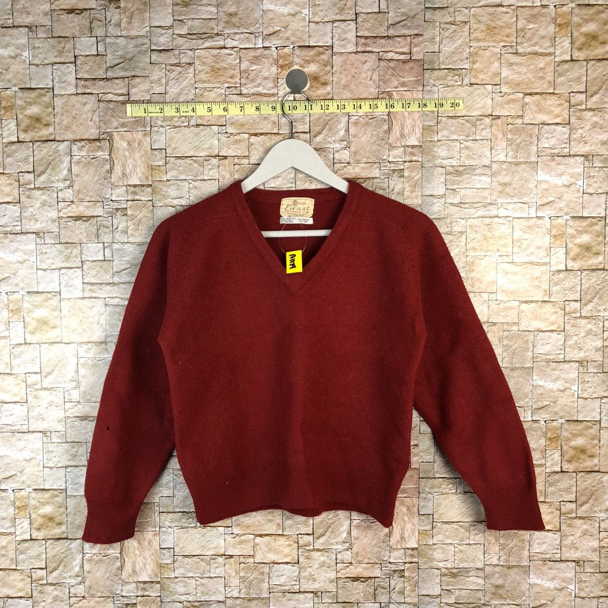 Homespun Knitwear × Japanese Brand Pause vintage Red Knitwear #A1179 Size US XXS / EU 40 - 1 Thumbnail