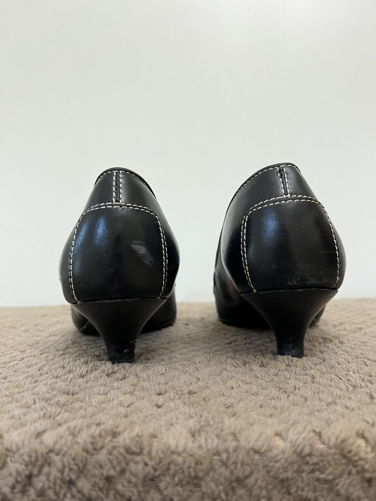 Tod's Tod’s Vintage Black Leather Heeled Sandals Elegant Size US 6 Size US 6 / IT 36 - 10 Thumbnail