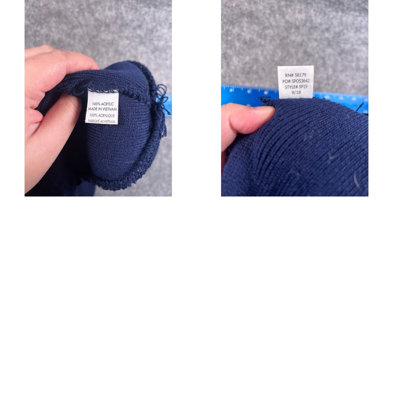Vintage Promotional Headwear Beanie Adult One Size Blue Knit 100% Acrylic Pom Ski Breweries Unisex Size ONE SIZE - 8 Thumbnail