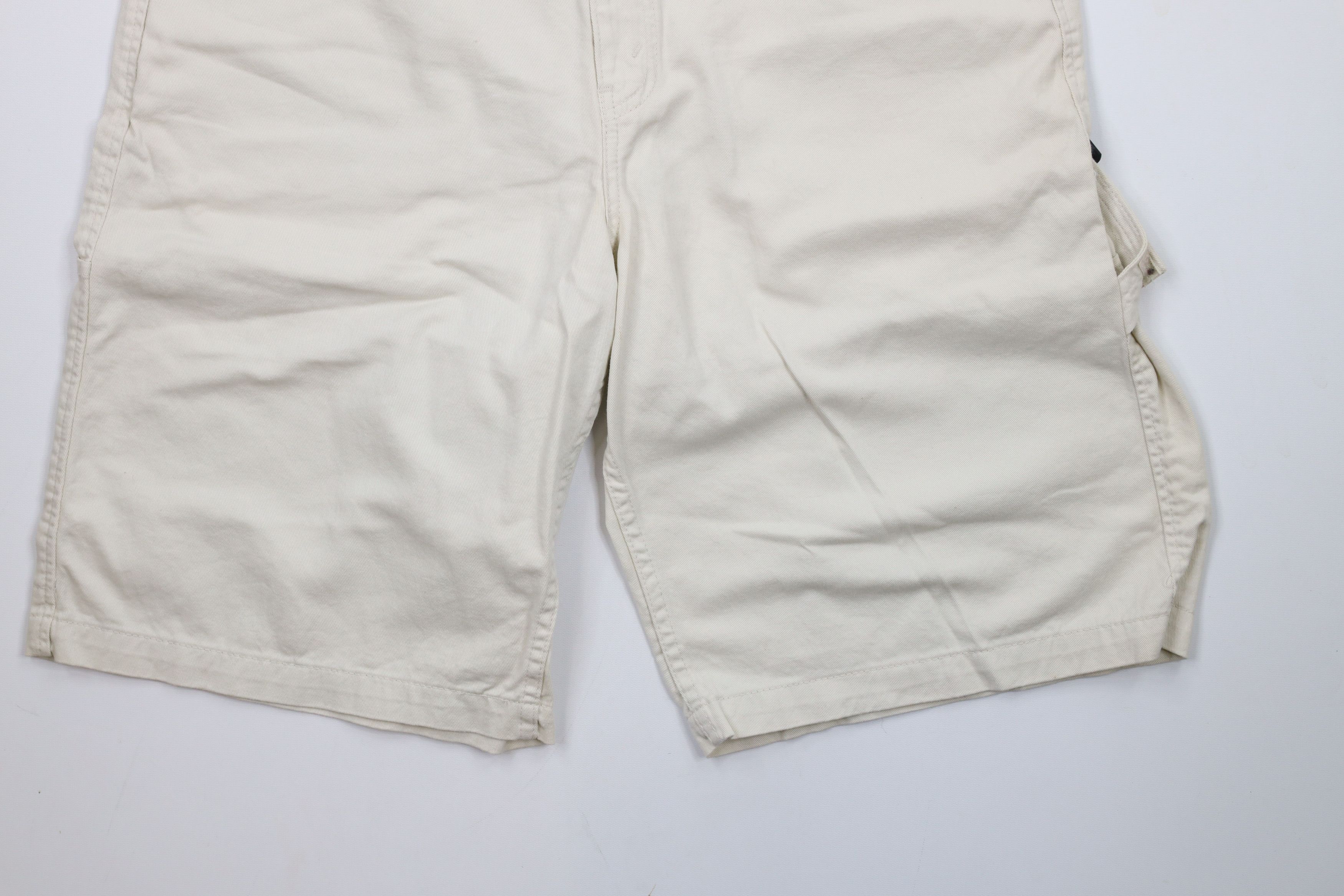 Levi's × Vintage Deadstock Vintage Y2K 2000 Levis L2 Shorts Beige Cotton Size US 34 / EU 50 - 4 Thumbnail