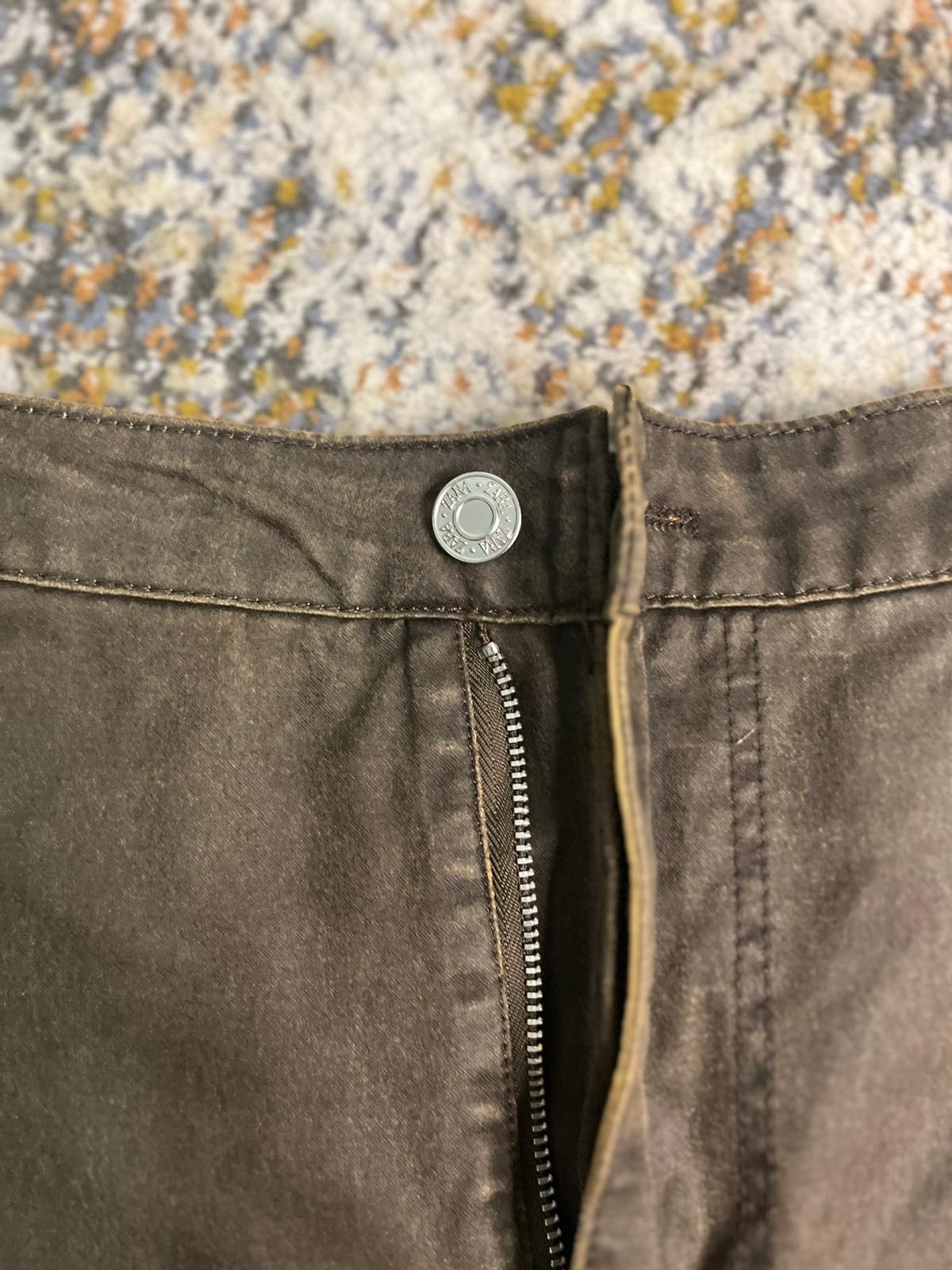 Zara Brown leather skort Size 30" / US 8 / IT 44 - 5 Thumbnail