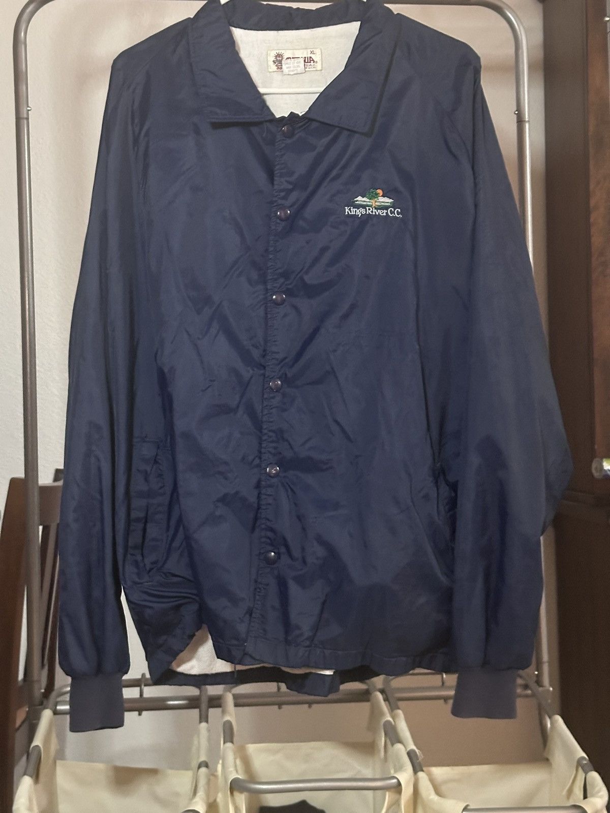 Antigua King Rivers Country Club Navy Blue Coaches Jacket Size XL Size US XL / EU 56 / 4 - 1 Thumbnail
