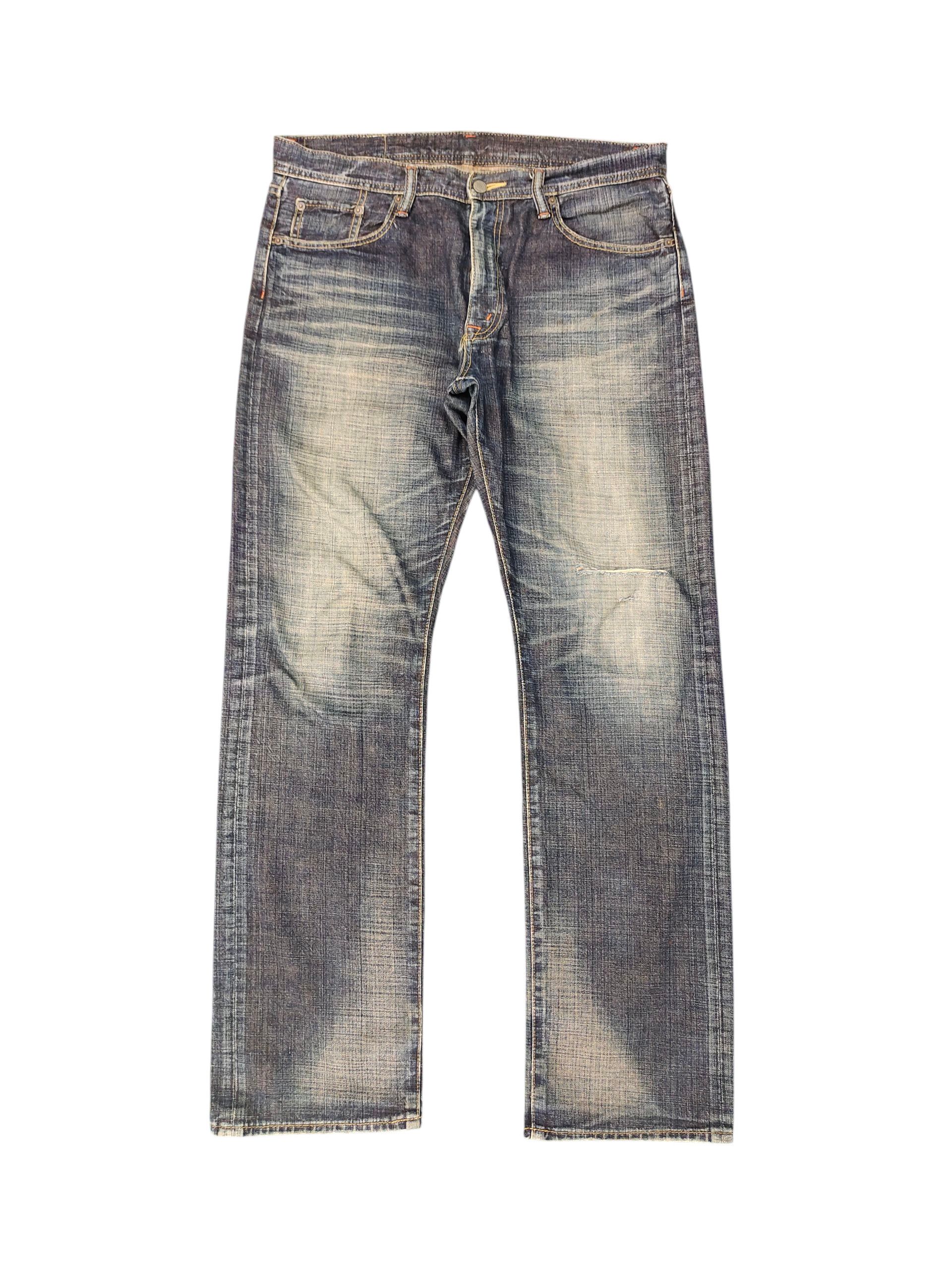 Vintage 90s Glheart Clawmark Distress Faded Denim Jeans