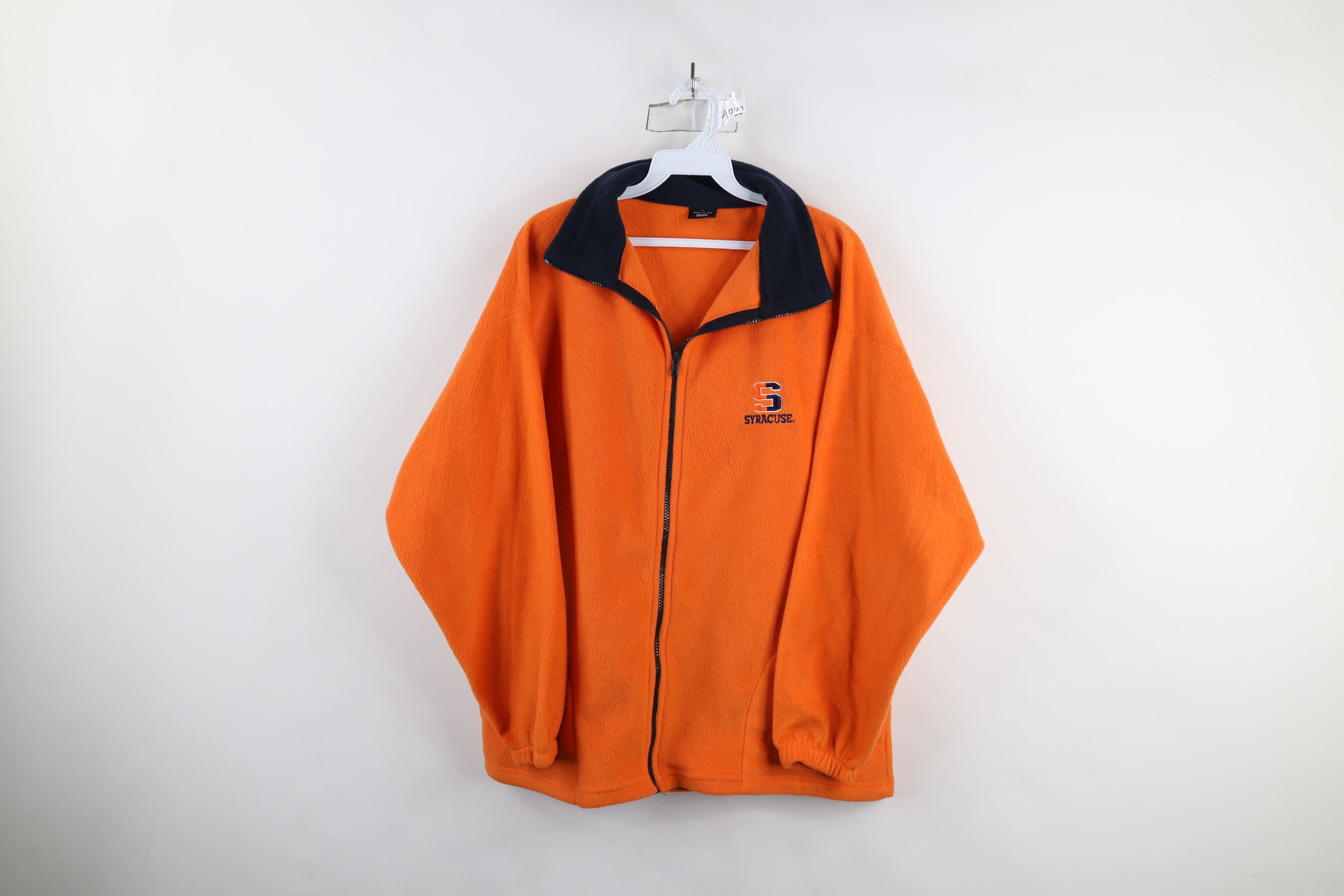 Vintage Vintage 90s Syracuse University Full Zip Fleece Jacket USA Size US L / EU 52-54 / 3 - 1 Thumbnail