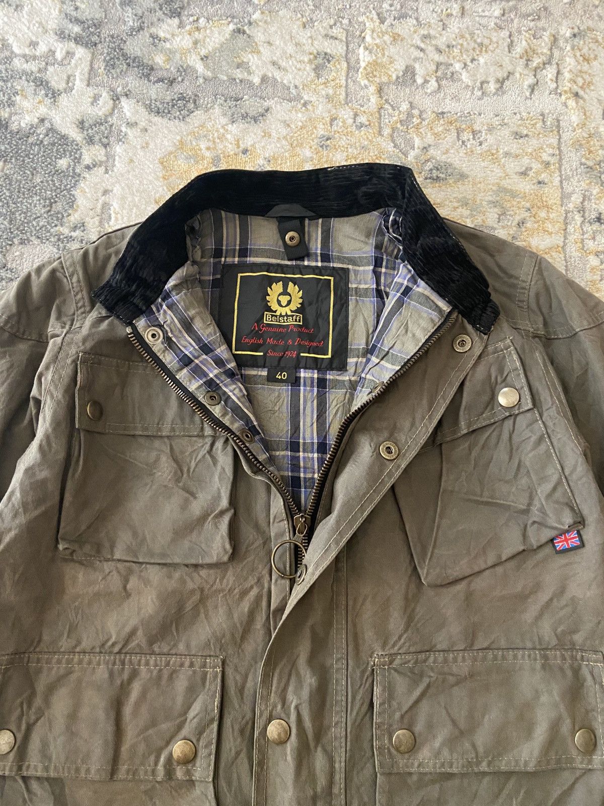 Belstaff BELSTAFF BIKER WAX JACKET Size US XXS / EU 40 - 10 Thumbnail