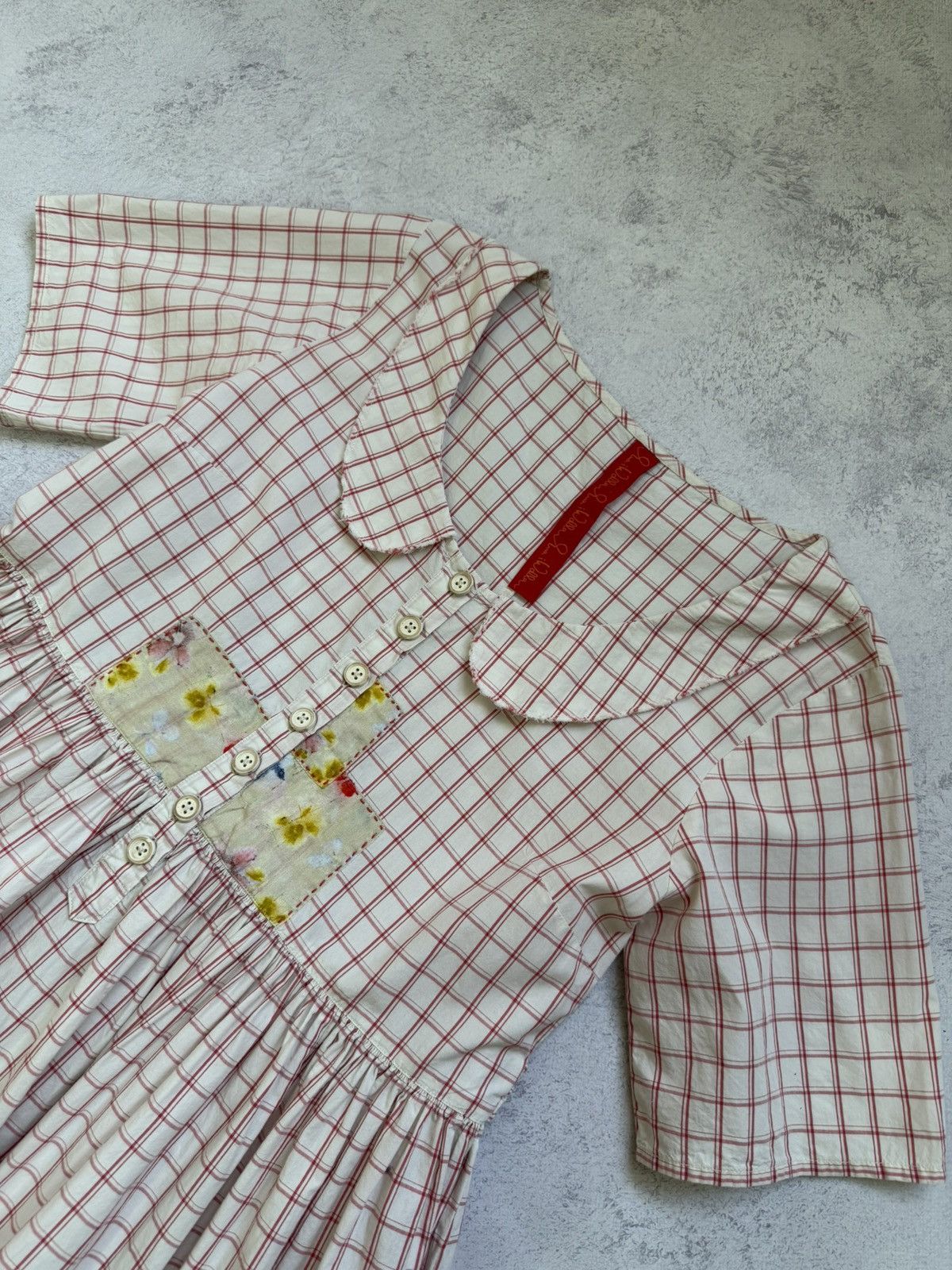 Vintage Ewa I Walla Pink Short Sleeve Checkered Midi Dress Size S Size S / US 4 / IT 40 - 12 Thumbnail