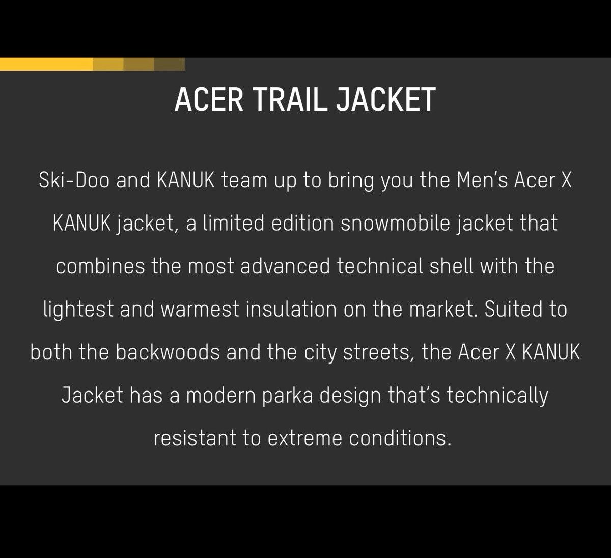 Kanuk Kanuk x Ski-Doo Insulated Acer Limited Edition Trail Parka S Size US S / EU 44-46 / 1 - 11 Thumbnail