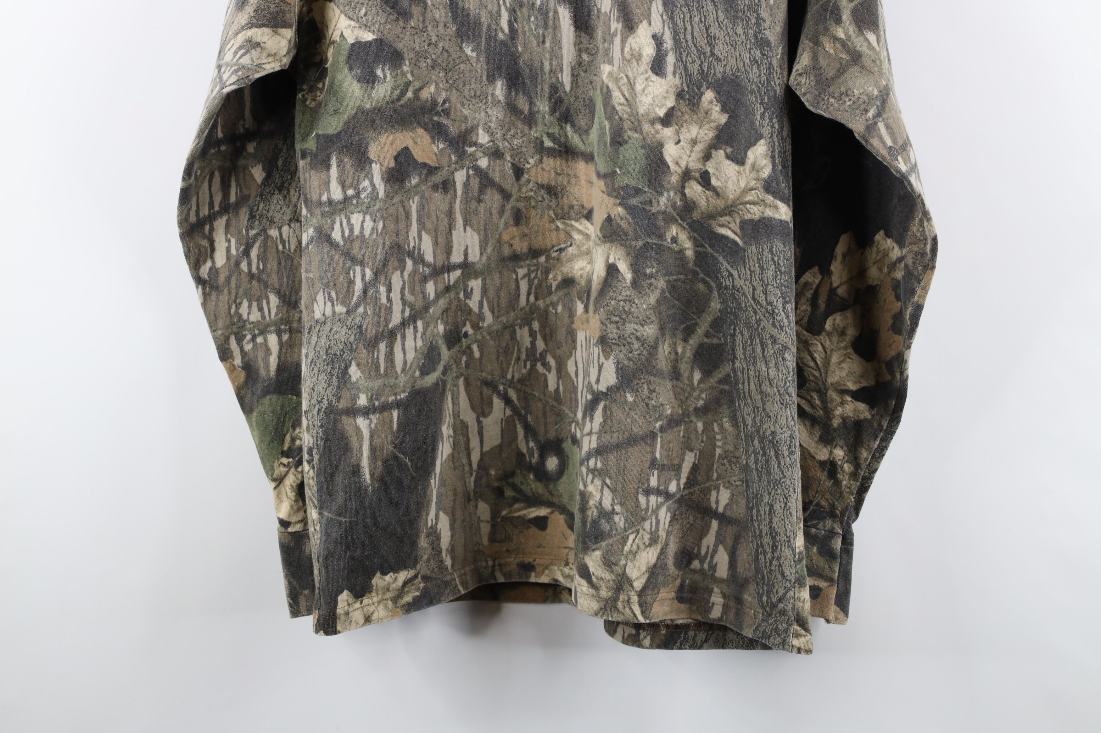Mossy Oaks × Vintage Vintage 80s Mossy Oak Camouflage Long Sleeve Henley T-Shirt Size US M / EU 48-50 / 2 - 7 Thumbnail