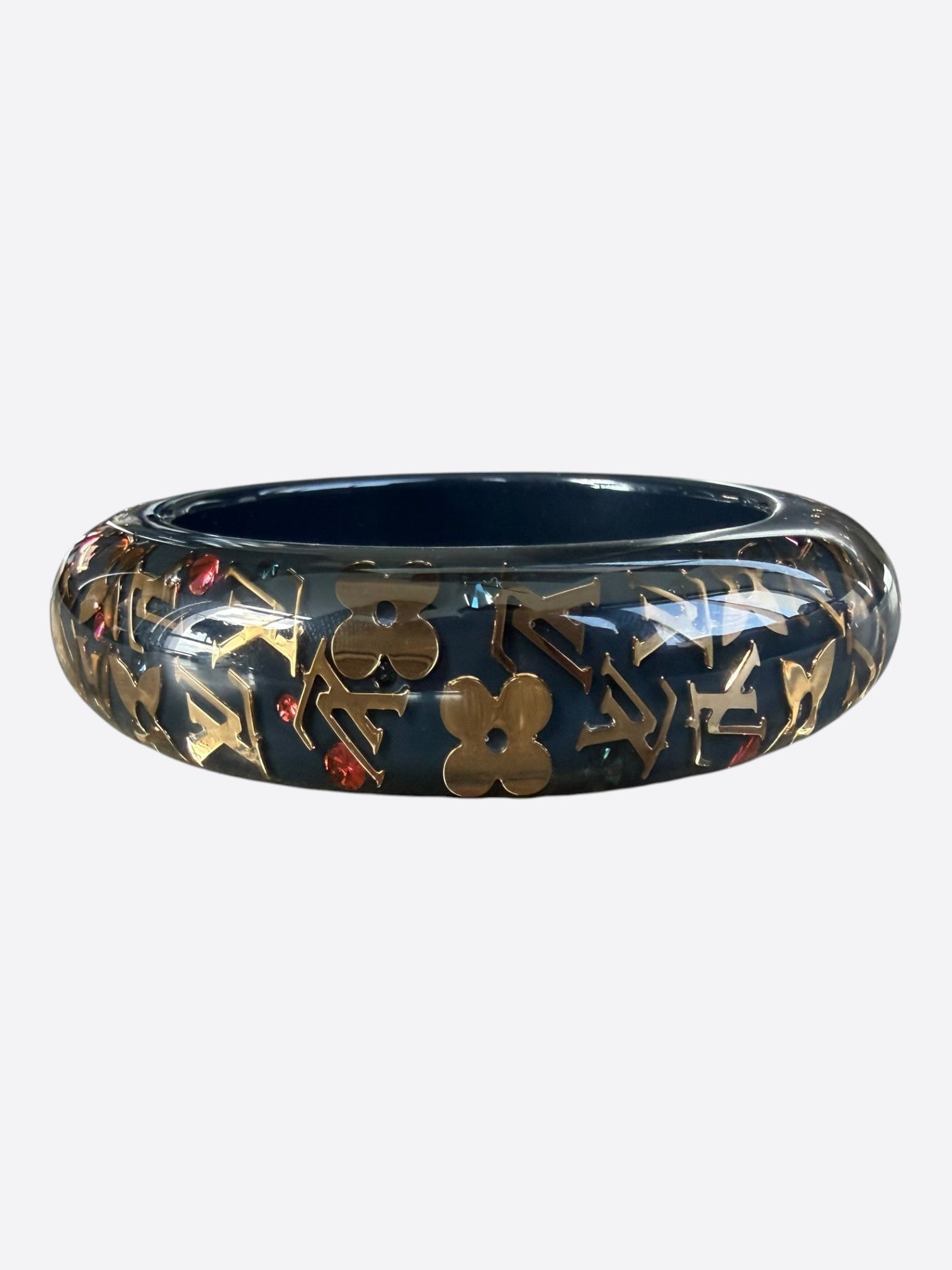 Louis Vuitton Louis Vuitton Navy & Gold Inclusion Bangle Size ONE SIZE - 4 Thumbnail