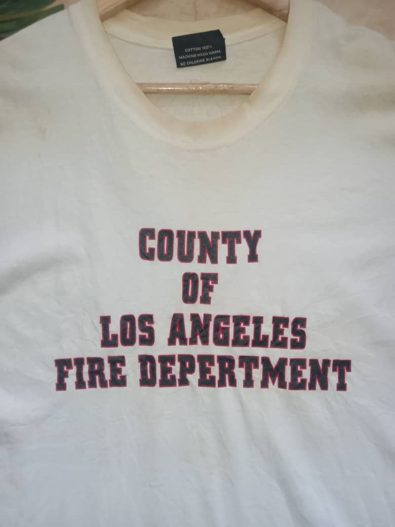 Vintage Vintagen county of Los Angeles Fire Department shirt Size US L / EU 52-54 / 3 - 5 Thumbnail