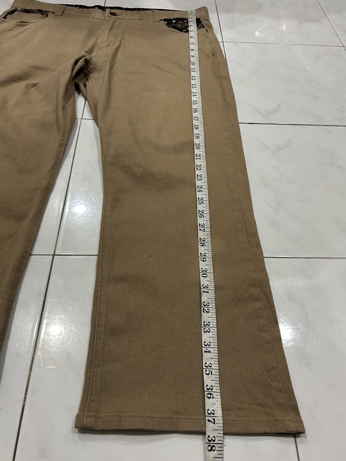 Japanese Brand Triple Pocket Karakuri Tamashi Flowers Embroidery Sukajan Size US 39 - 15 Thumbnail
