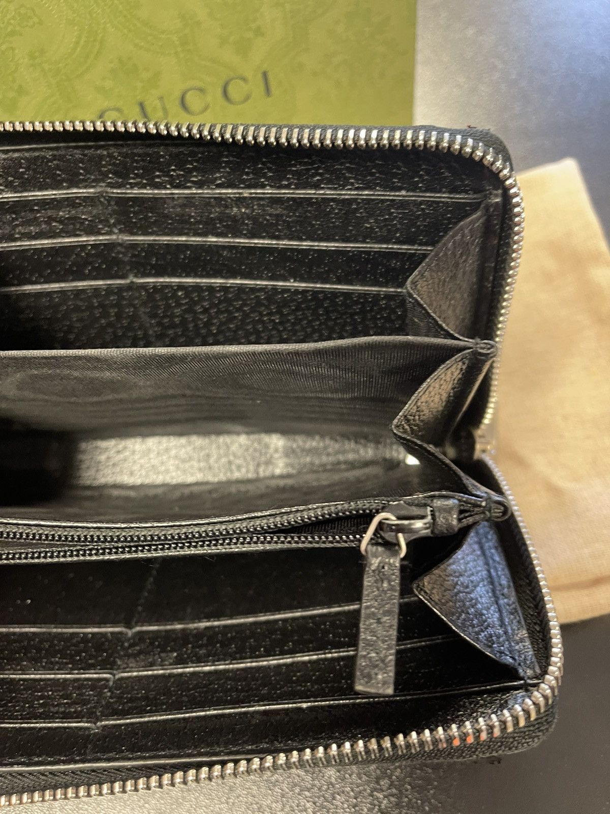 Gucci Gucci Logo Off The Grid Long Wallet Nylon/Leather Black Size ONE SIZE - 13 Thumbnail