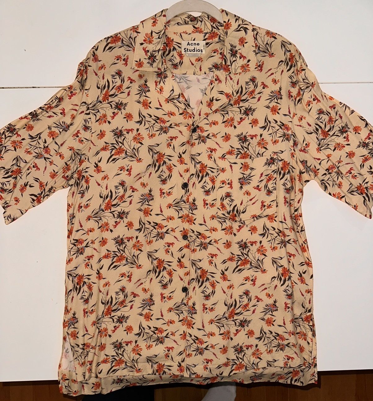 Acne Studios ACNE STUDIOS SIMON FLUID FLOWER POWER VACATION SHIRT Size US M / EU 48-50 / 2 - 6 Thumbnail