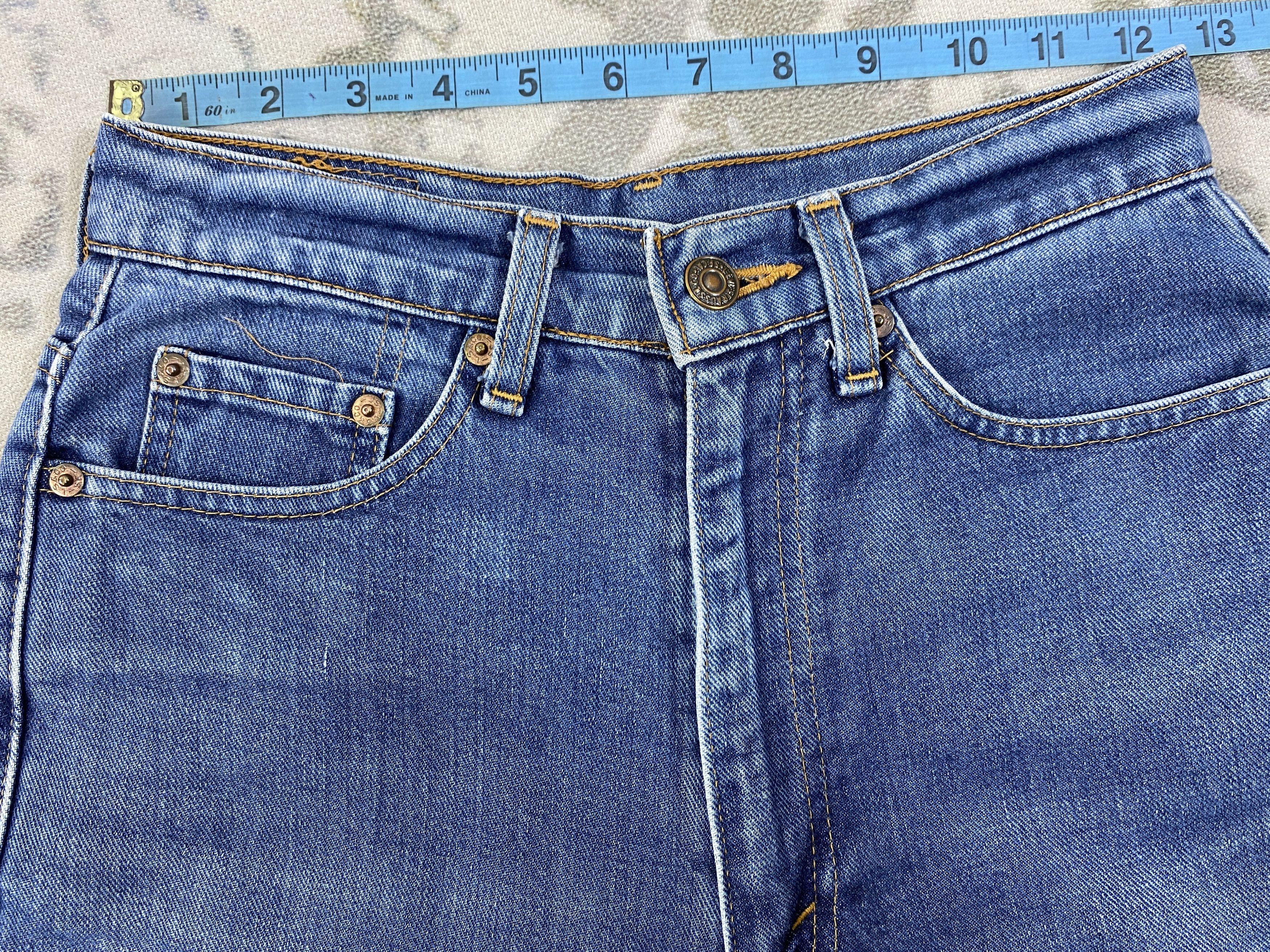 Levi's W25 Blue Vintage Levi's Flared Jeans 25x28.5 Denim -JN942 Size US 26 / EU 42 - 5 Thumbnail