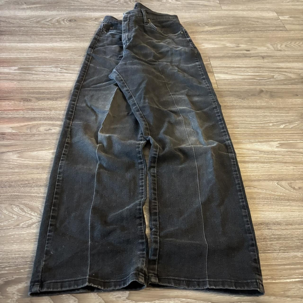 Vintage Crazy Vintage Y2K/2000s Grunge Faded Black Denim Jeans! 34x31 Size US 34 / EU 50 - 3 Thumbnail
