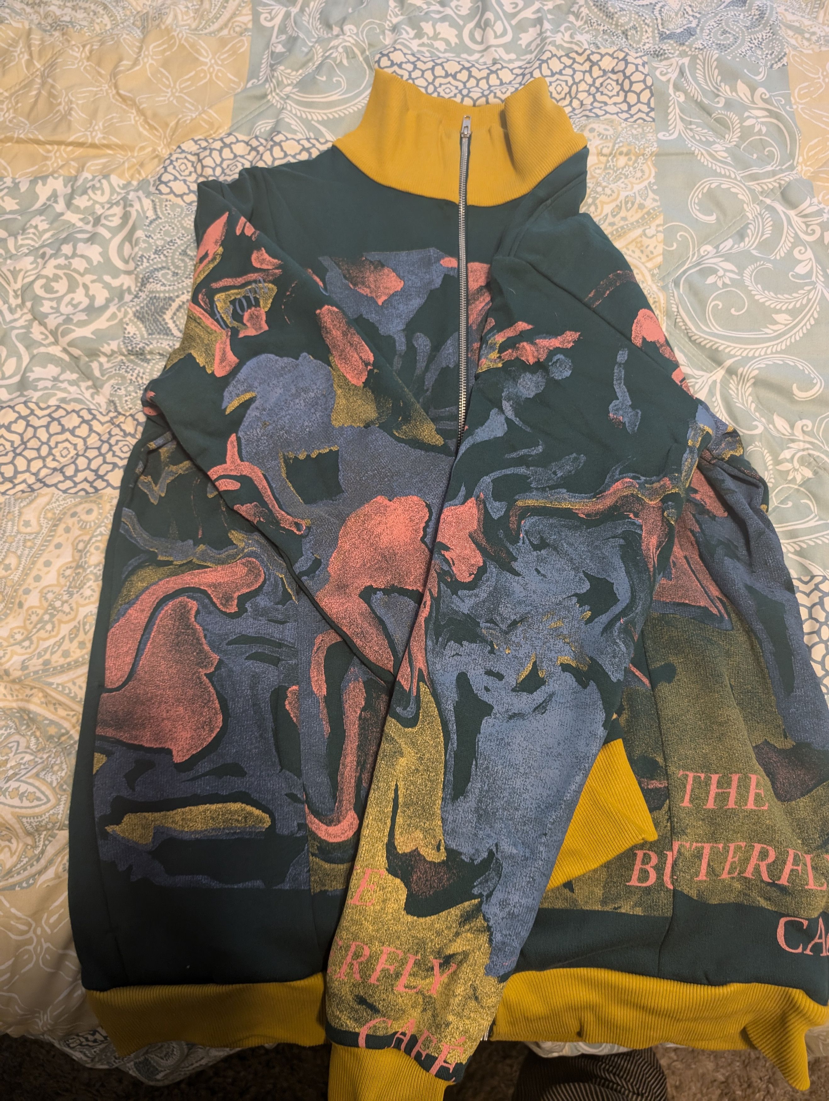 Bethany Williams Butterfly Cafe Graphic Zip-up Jacket Size US M / EU 48-50 / 2 - 5 Thumbnail