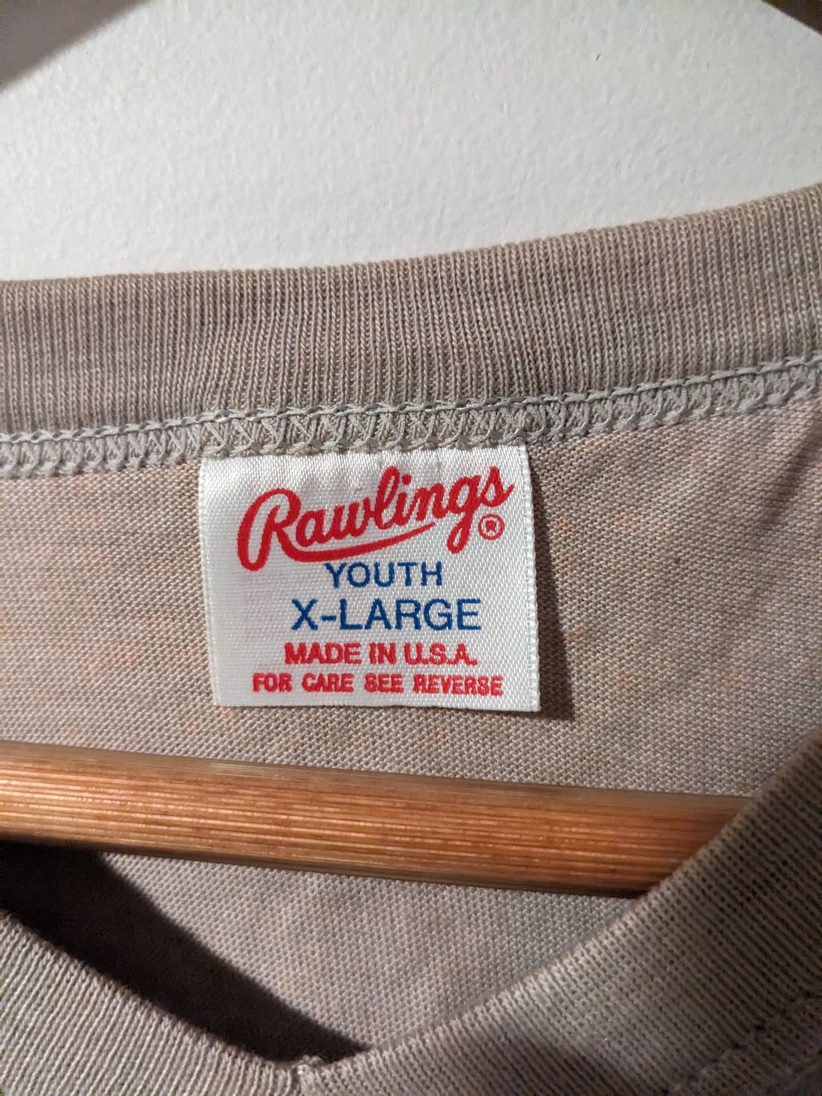 MLB × Vintage Vintage 80s Oakland Athletics Rawlings YOUTH X-Large T-Shirt Size US XL / EU 56 / 4 - 5 Thumbnail