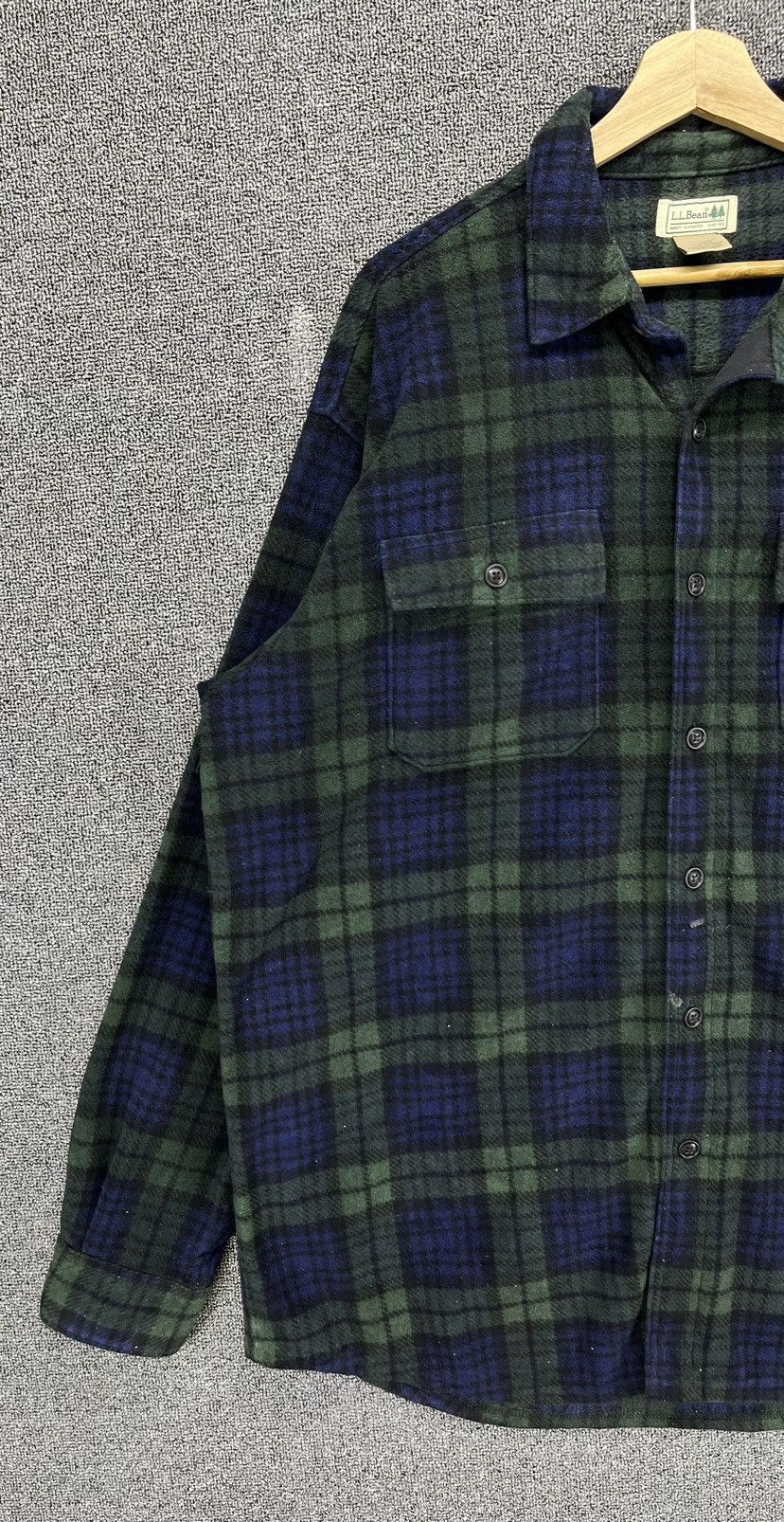 Flannel Vintage L.L. Bean Shadows Plaid Shirts Button Up Flannel Size US L / EU 52-54 / 3 - 2 Thumbnail