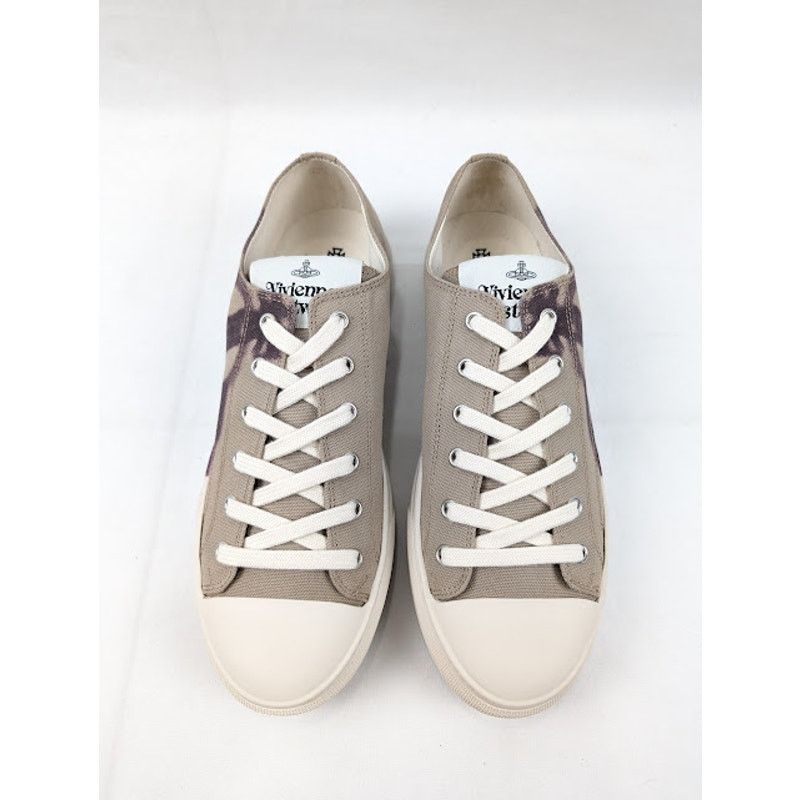 Vivienne Westwood o1rshd1 Plimsoll Low Top-Sneakers in Beige/Purple Size US 10 / EU 43 - 14 Thumbnail