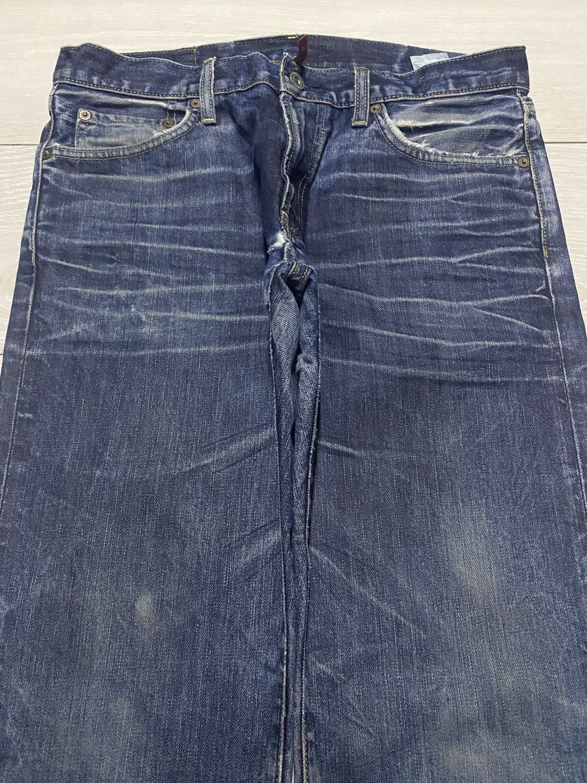 Undercover Vintage Japanese Brand Uniqlo S-002 Distressed Loose Jeans Size US 33 - 3 Thumbnail