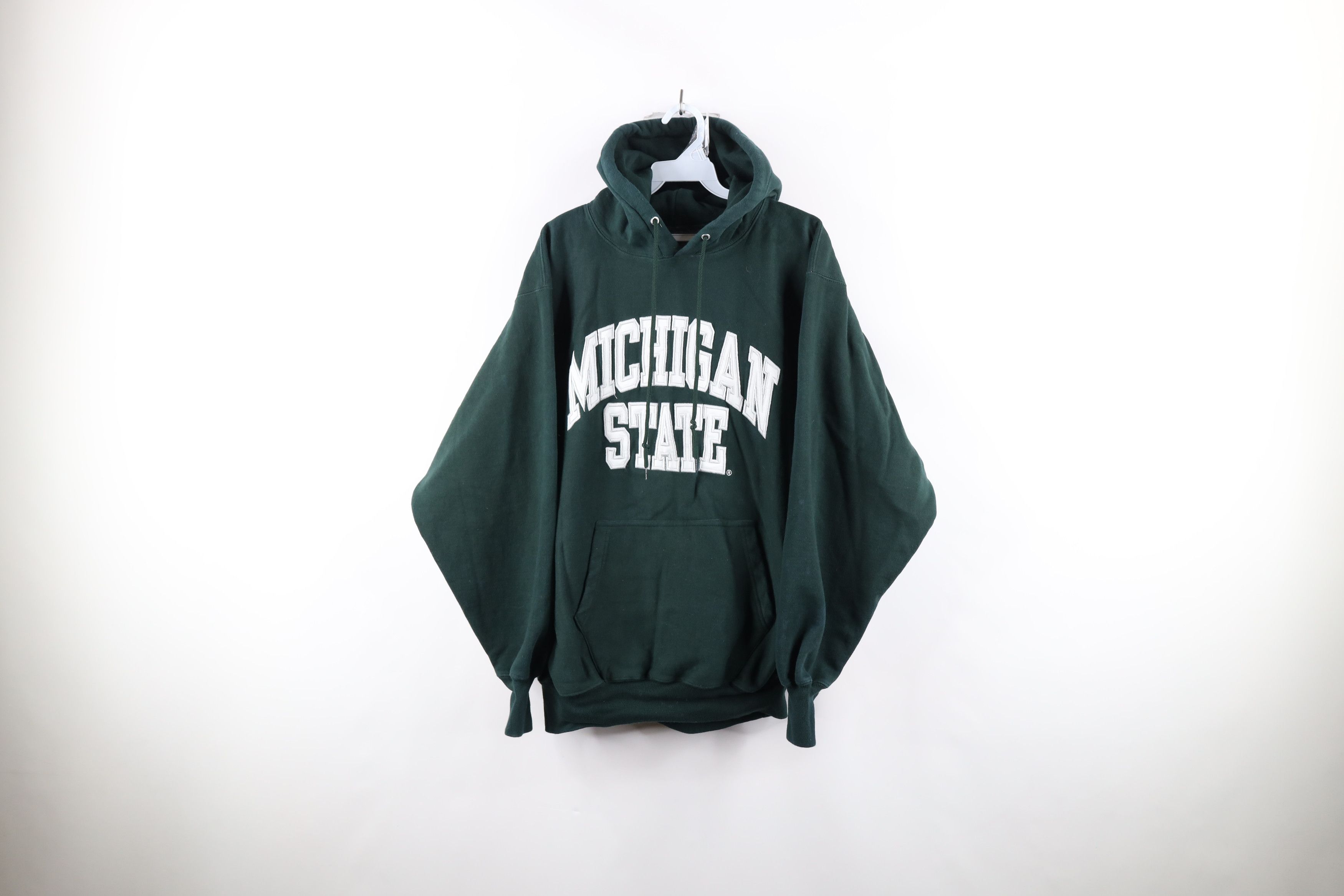 Vintage Vintage 90s Michigan State University Hoodie Sweatshirt Size ONE SIZE - 1 Thumbnail