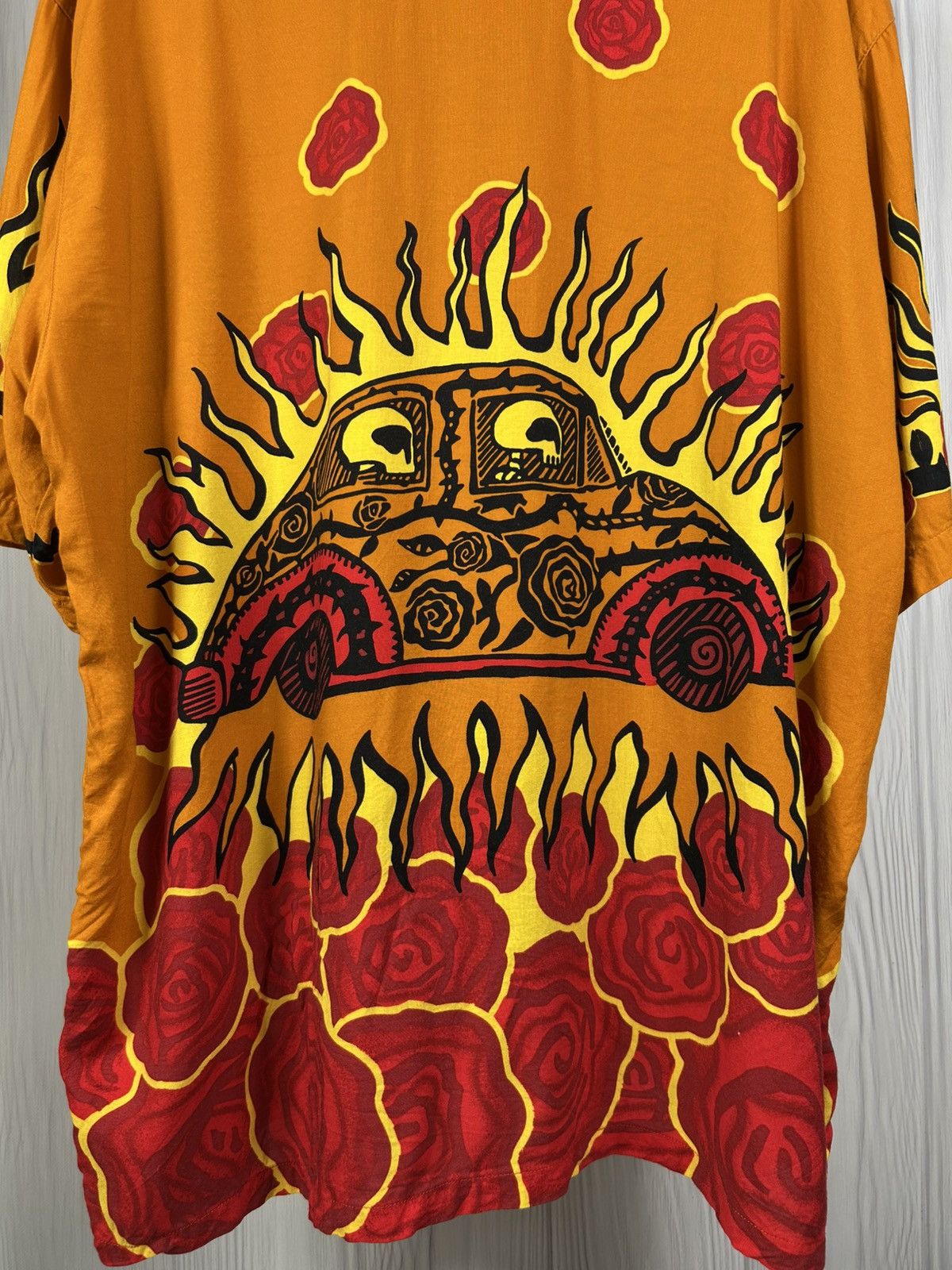Mambo Very Rare Mambo Loud by Gerry Wedd Roses Fire Sun Shirt XL Size US XL / EU 56 / 4 - 2 Thumbnail