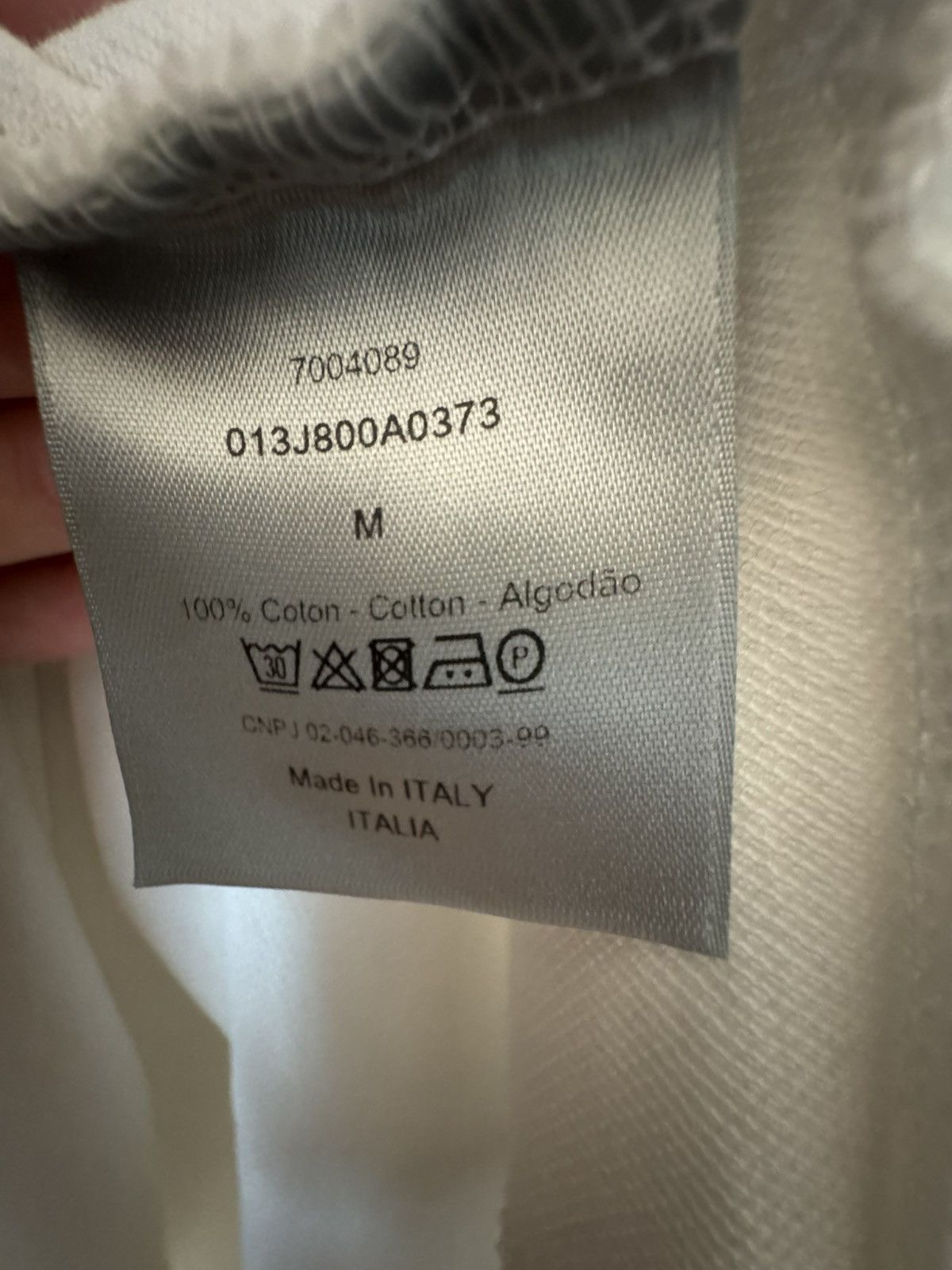 Christian Dior Monsieur Dior CD Icon White Polo Shirt – Size M Size US M / EU 48-50 / 2 - 6 Thumbnail