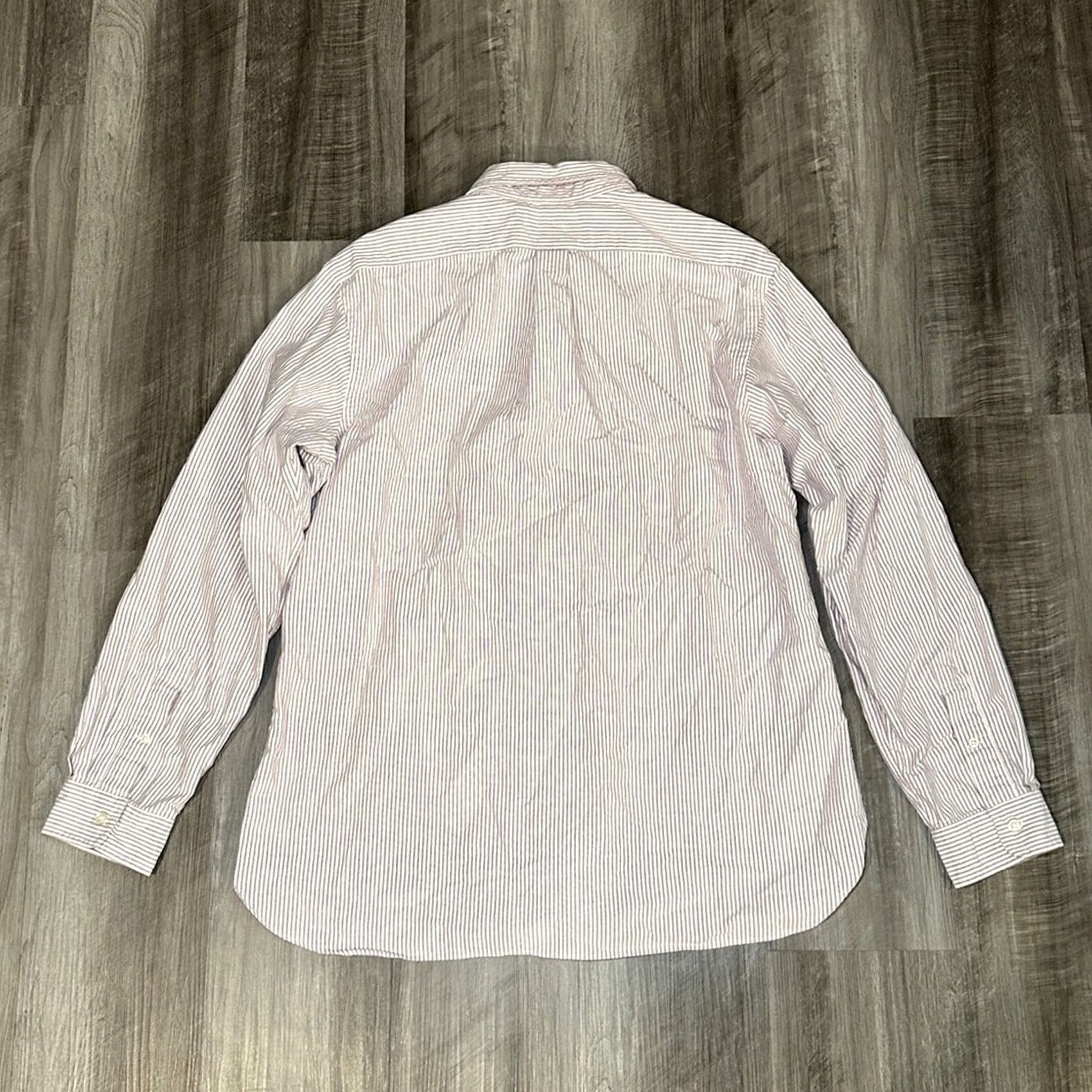 Ralph Lauren Ralph Lauren Custom Fit Striped Long Sleeve Button Down - XL Mens White Cotton 100% Size US XL / EU 56 / 4 - 3 Thumbnail