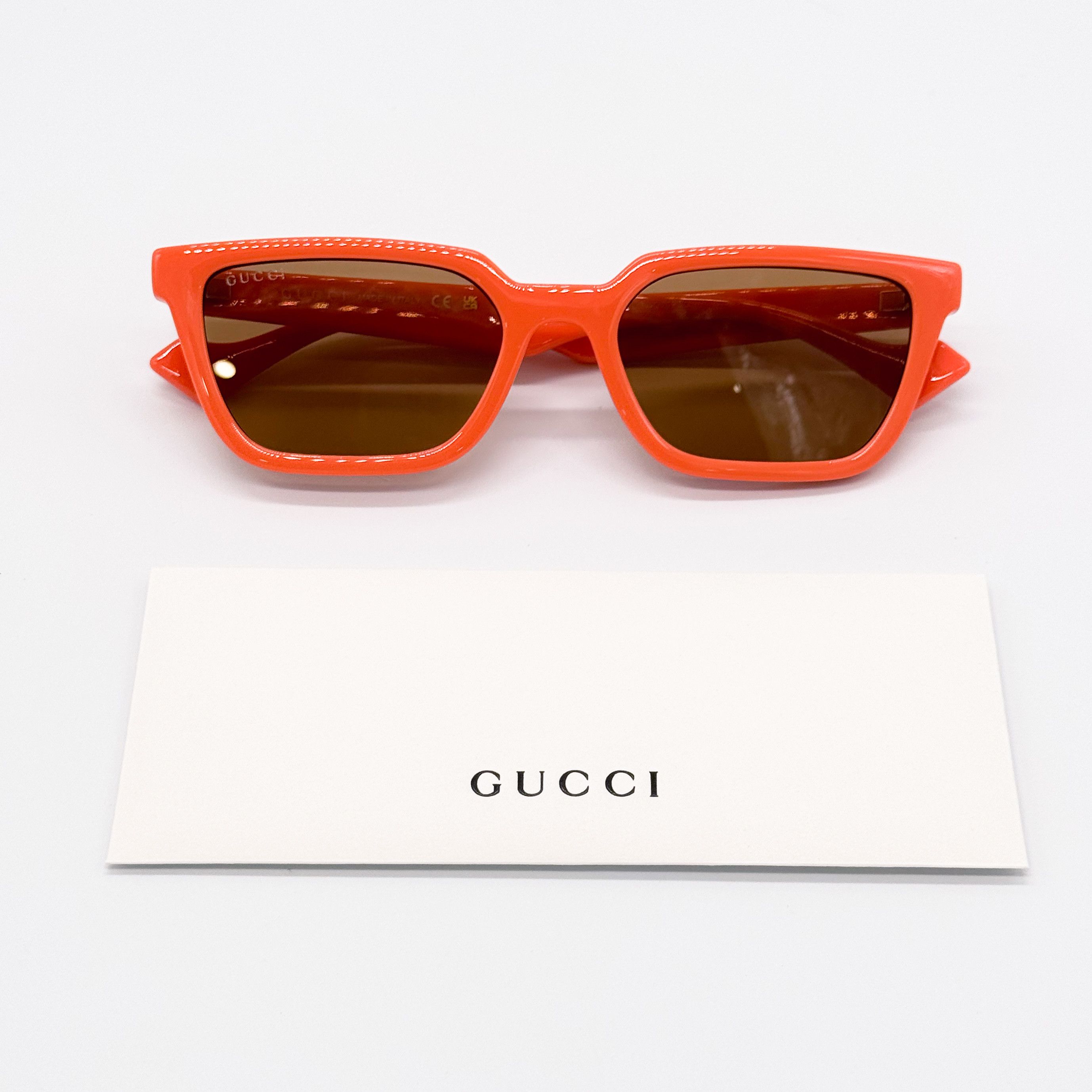 Gucci NEW GUCCI GG1539S 004 CAT EYE ORANGE SUNGLASSES GUCCI Size ONE SIZE - 11 Thumbnail