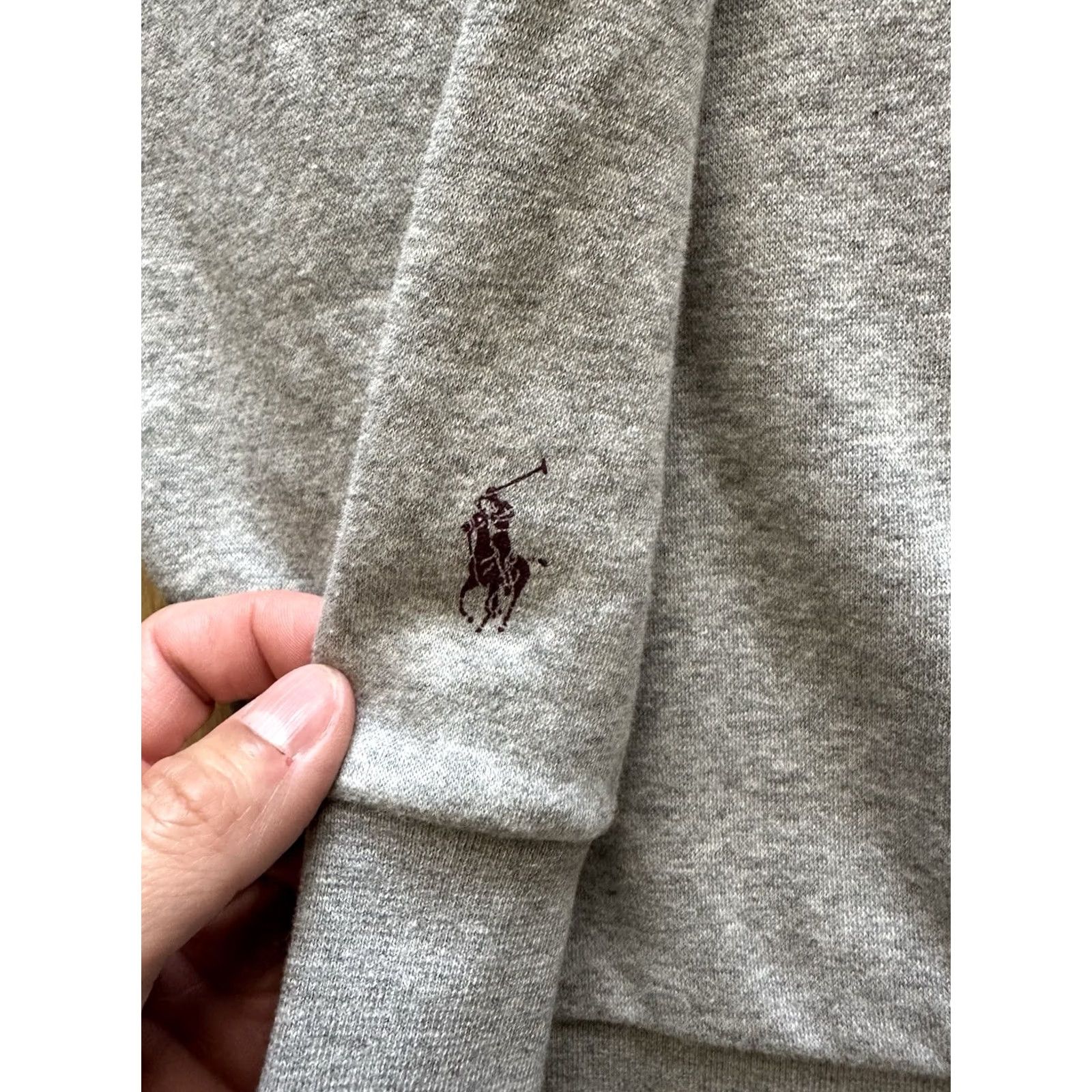 Polo Ralph Lauren VINTAGE Polo Ralph Lauren Grey Burgundy Crest Logo Crewneck Sweatshirt XXL Size US XXL / EU 58 / 5 - 3 Thumbnail
