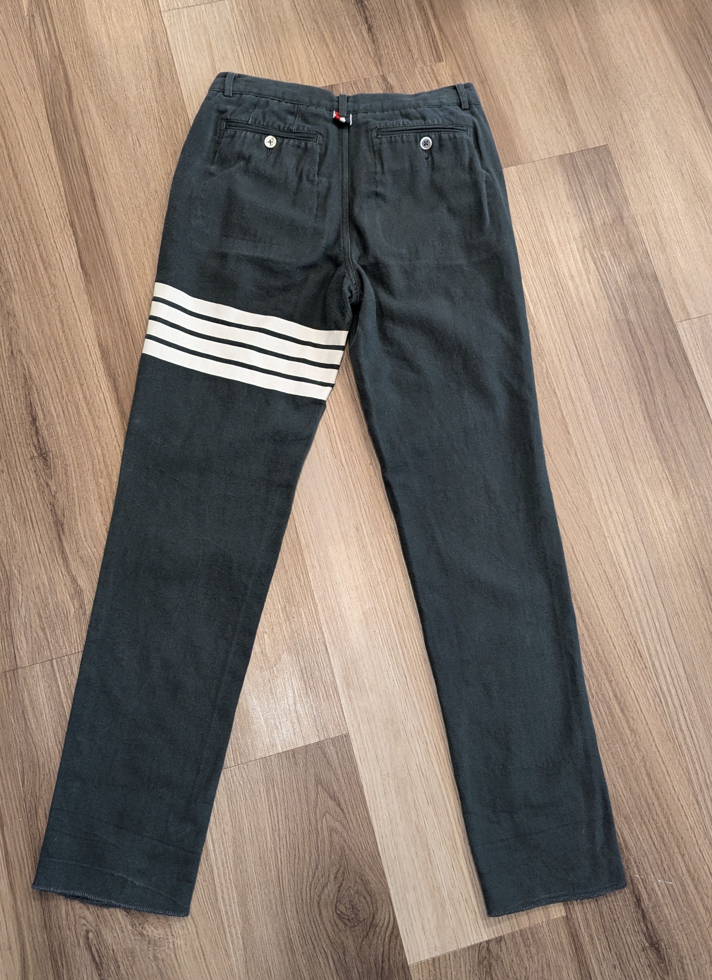 Thom Browne Thom Browne Men's Cotton Pants Size 1 29x30 4-bar Trousers Size US 30 / EU 46 - 5 Thumbnail