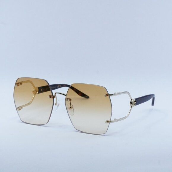 image of New Gucci Gg1562S 003 Sunglasses in Gold, Women's