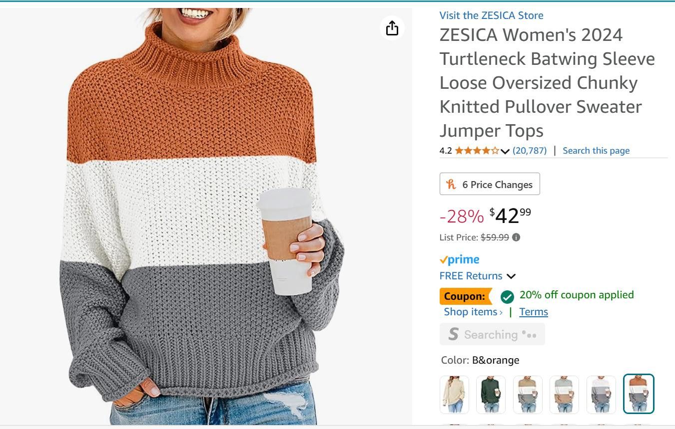 NBDN Nobrandedon Turtleneck Batwing Sleeve Oversized Chunky Knitted SMALL Size S / US 4 / IT 40 - 1 Thumbnail