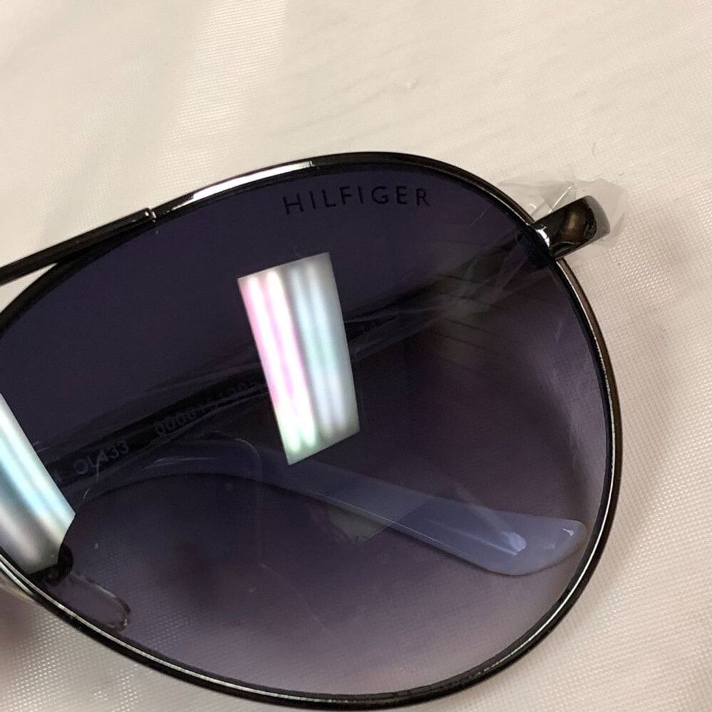 Tommy Hilfiger Tommy Hilfiger Black & Blue Aviator Frame Sunglasses Size ONE SIZE - 5 Thumbnail