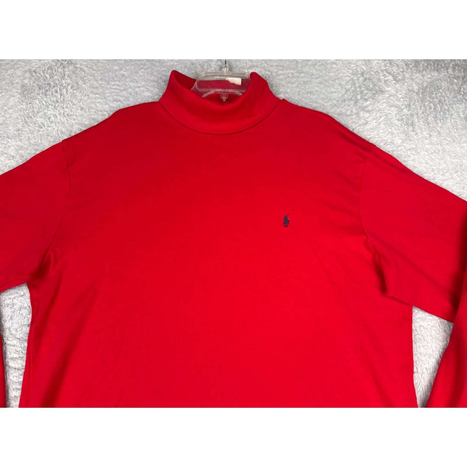 Ralph Lauren VINTAGE Polo Ralph Lauren Shirt Men XL Red Turtleneck 100% Cotton Embroidered Pony Polo Ralph Lauren Shirt Mens Red Turtle Neck 100% Cotton Size US XL / EU 56 / 4 - 4 Thumbnail