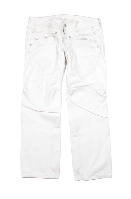 Marithe Francois Girbaud 00S Twisted White Pants Vintage | Grailed
