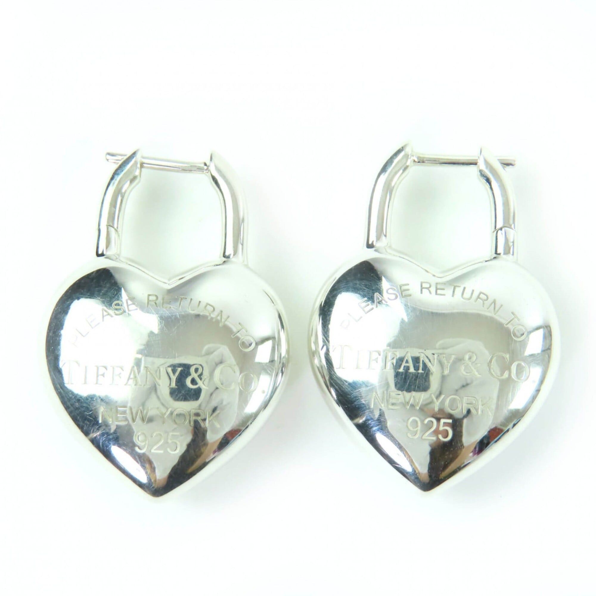 Tiffany & Co. TIFFANY&Co. Tiffany & Co. Return to Full Heart Earrings, Medium, AG925 Silver, Weight 22.3g, Women's Size ONE SIZE - 1 Thumbnail