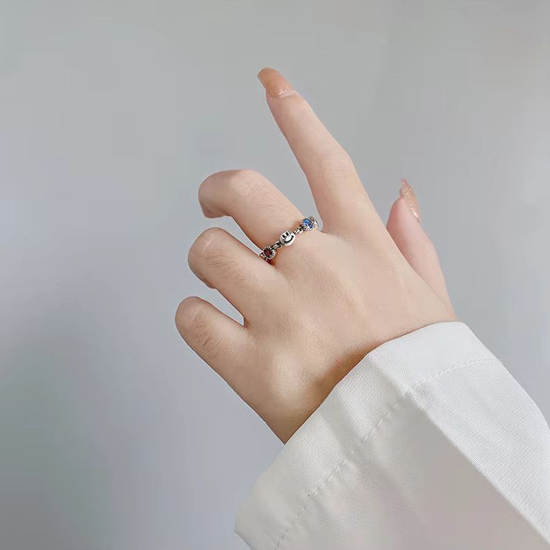 Jewelry Smiling Face Ring Size ONE SIZE - 1 Thumbnail