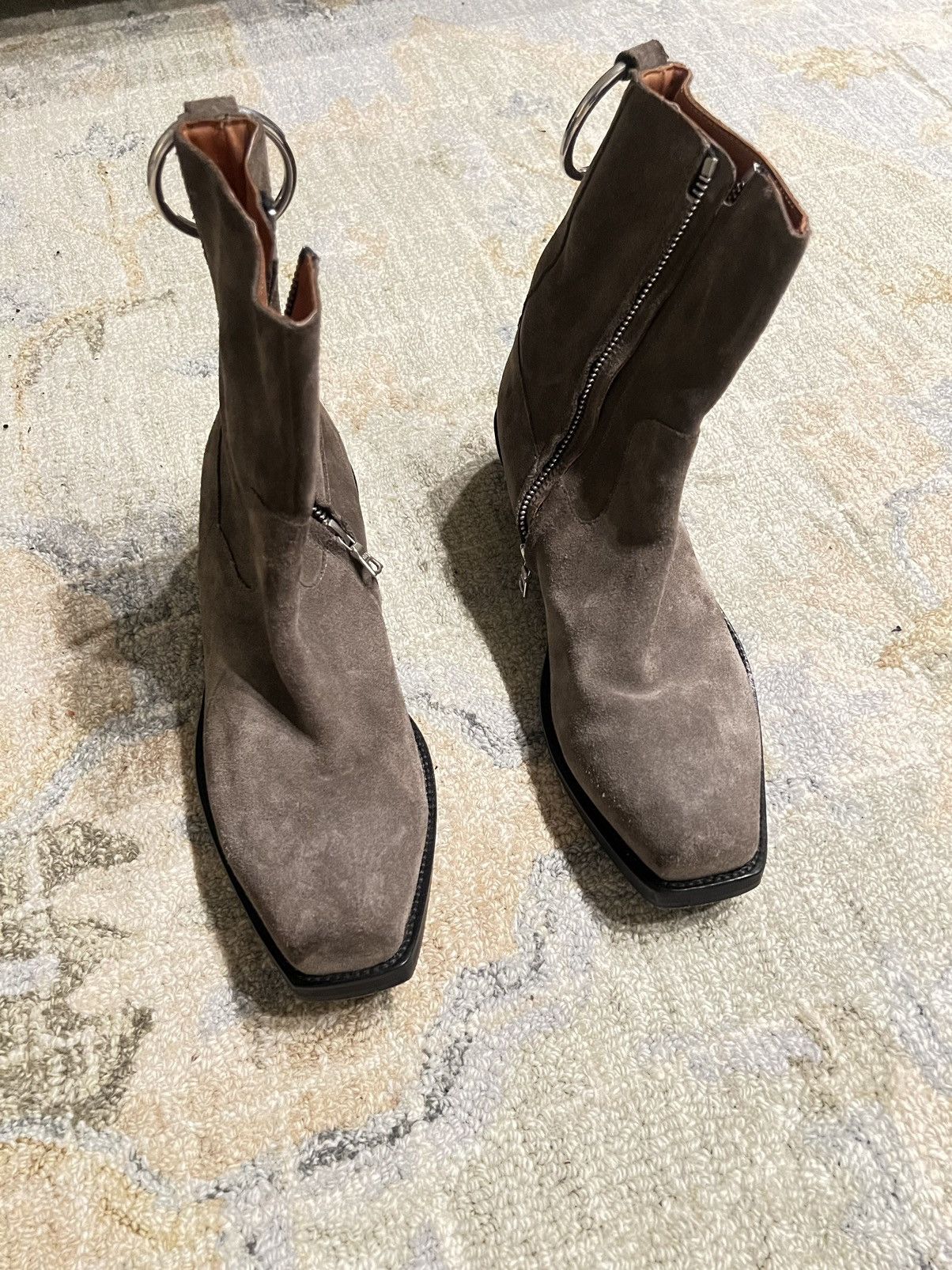 Vetements Vetements Taupe Suede Cowboy Ring Western Ankle Boots Size US 9 / EU 42 - 18 Thumbnail