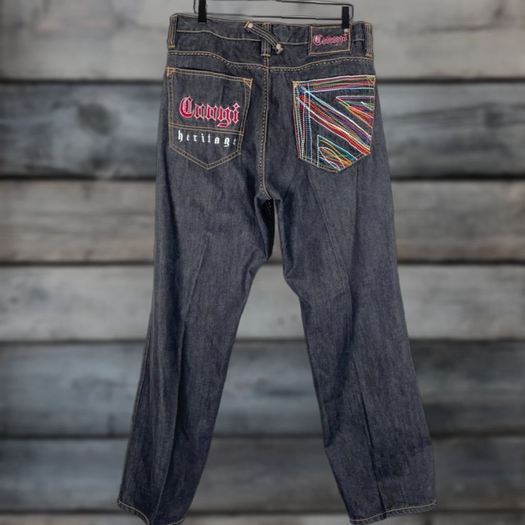 Coogi VINTAGE COOGI Baggy Fit Jeans Men's 38 x 33 Black Denim Embroidered Retro Hip Hop Size US 38 / EU 54 - 1 Thumbnail
