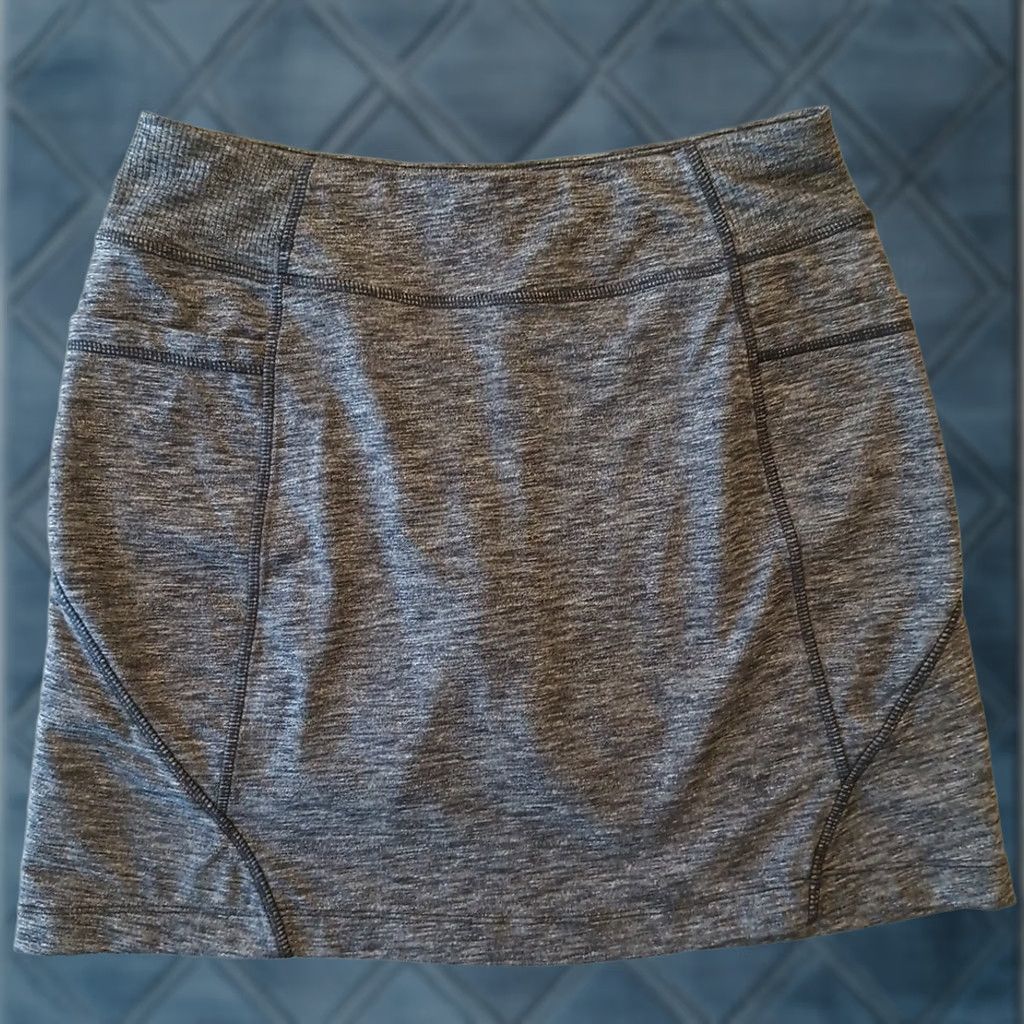 Athleta Athleta Skort Small Gray Heather Pockets Drawstring Short Women S Size 28" / US 6 / IT 42 - 1 Thumbnail