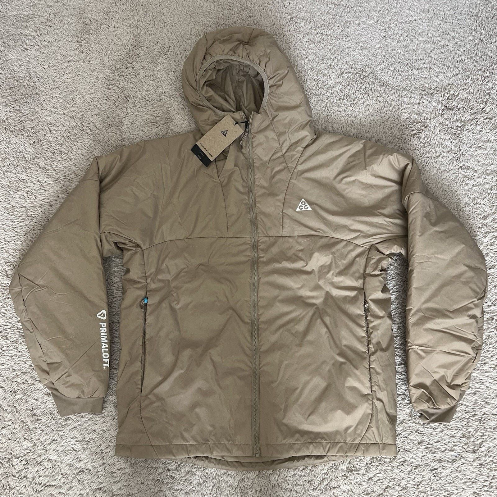 Nike Nike ACG Rope De Dope Beige Full Zip Jacket Insulated Medium Size US M / EU 48-50 / 2 - 6 Thumbnail
