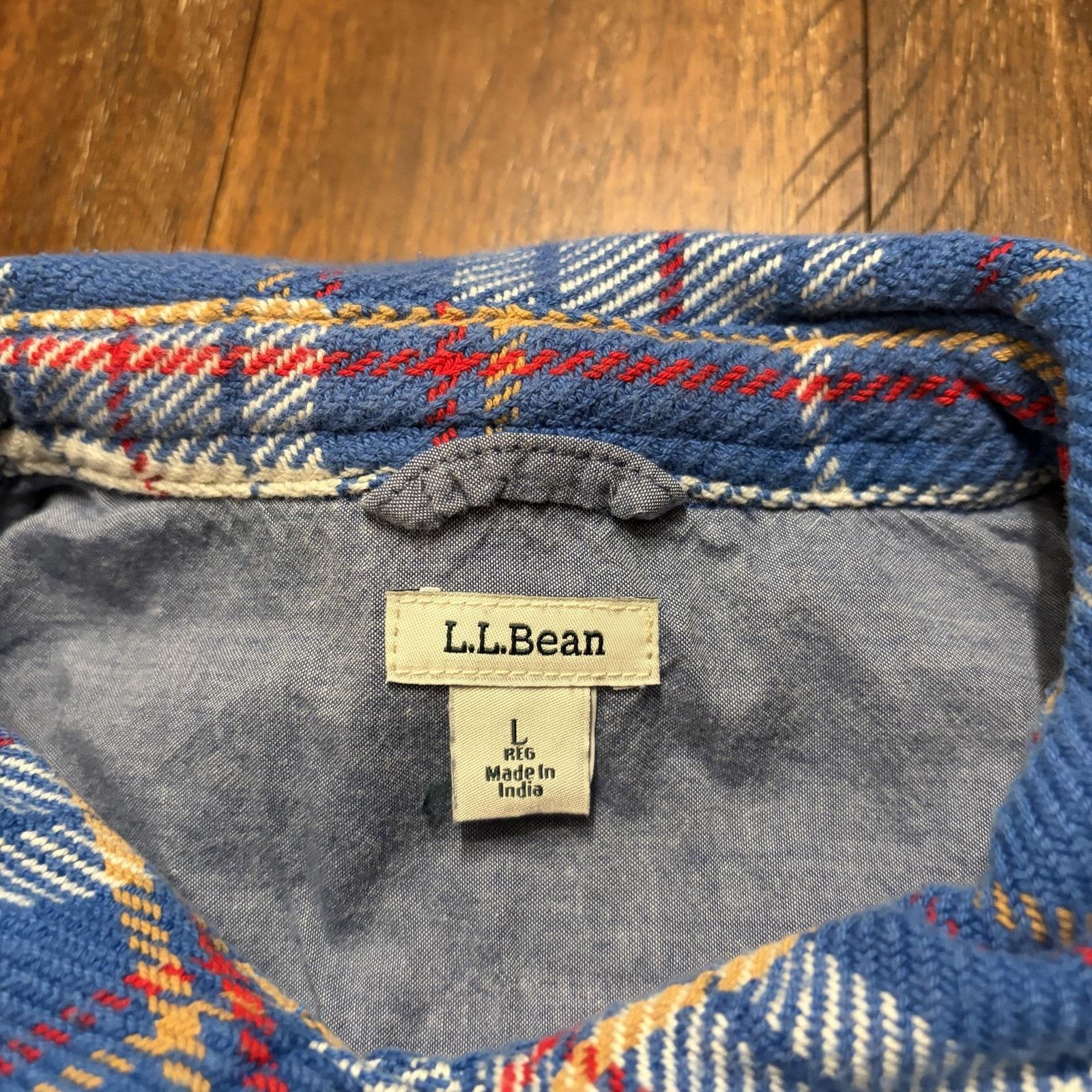 L.L. Bean L.L.Bean Shirt Womens L Flannel Lined Button Front Pockets Size L / US 10 / IT 46 - 6 Thumbnail