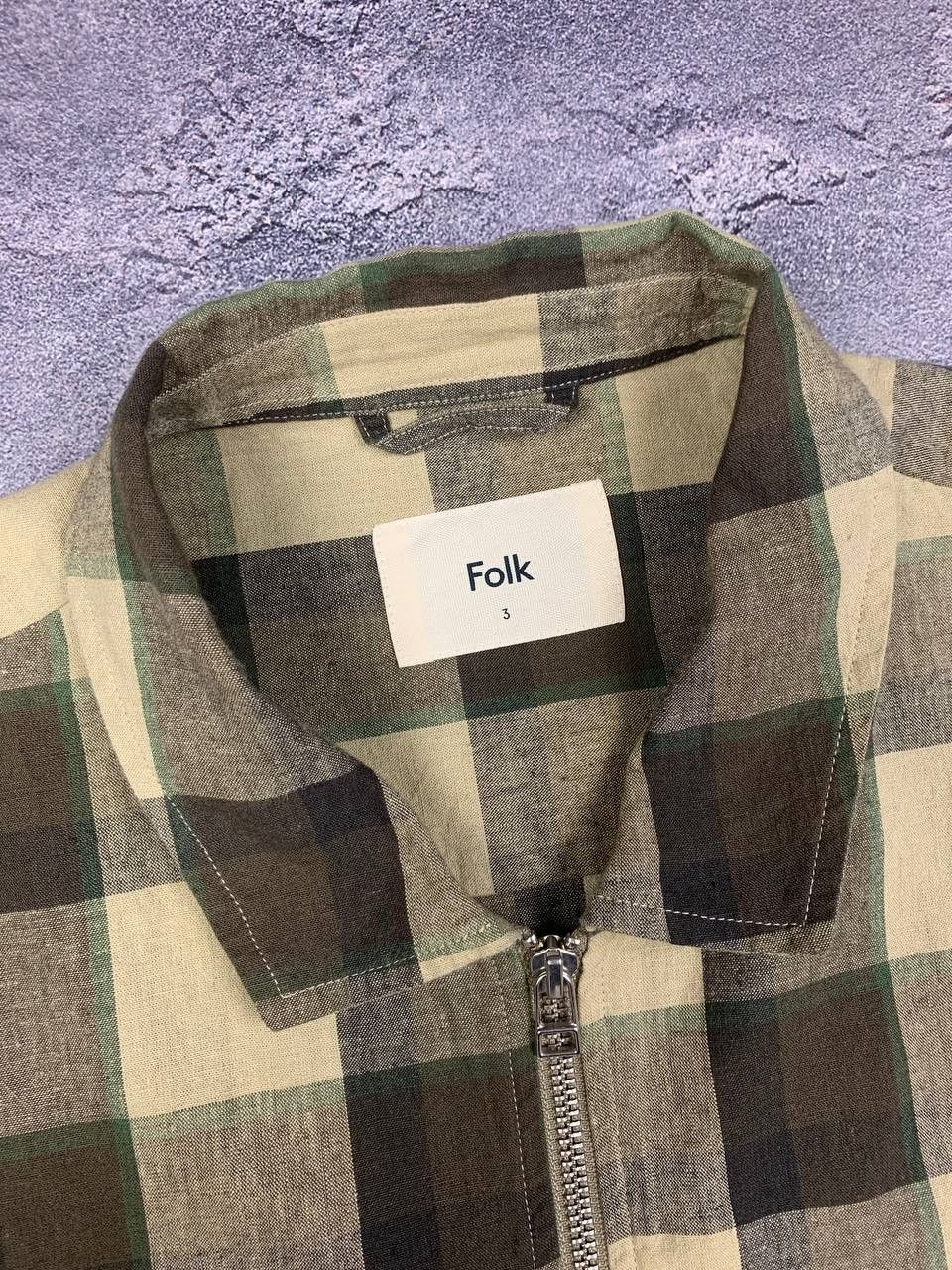 Folk Folk Men’s Zip Ovesrhirt Jacket Multi Check Size L (3) Size US L / EU 52-54 / 3 - 10 Thumbnail
