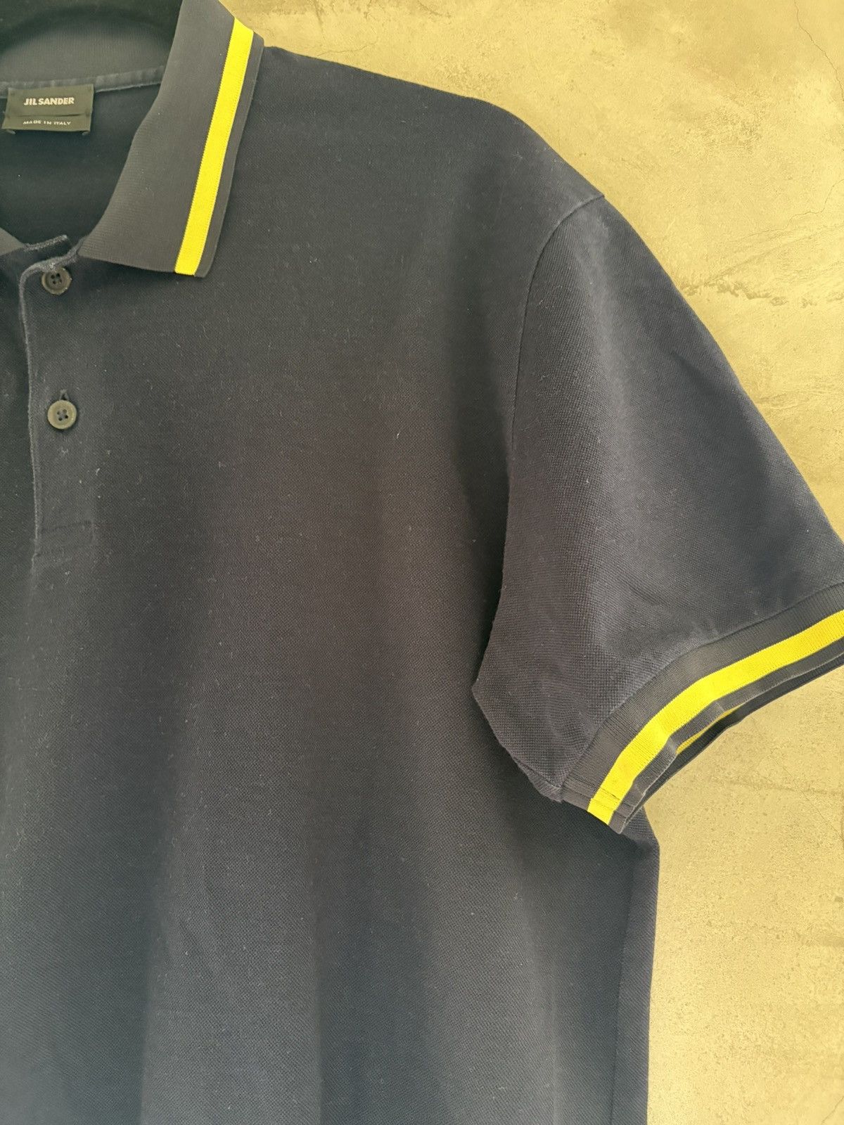 Jil Sander Navy Jil Sander polo yellow stripes. Size US L / EU 52-54 / 3 - 4 Thumbnail
