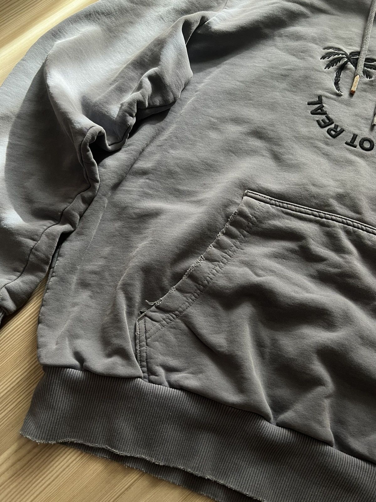 Diesel Crazy Distressed Diesel Gray Hoodie Big Logo Y2K Size US M / EU 48-50 / 2 - 6 Thumbnail