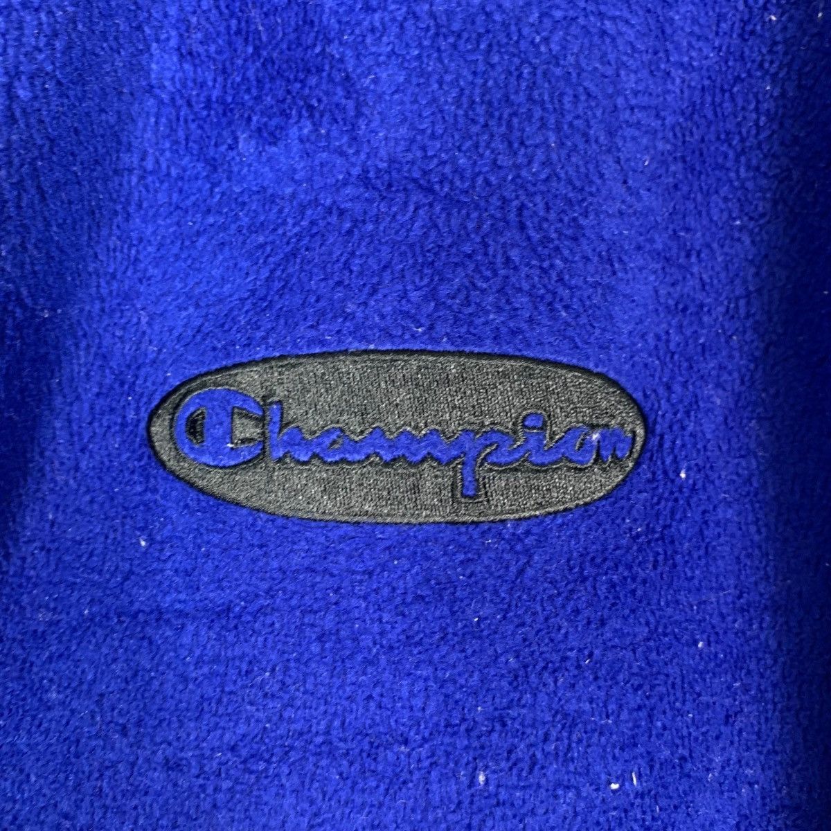 Champion Vintage Champion Embroidery Logo Blue Fleece Jacket #0004-C1 Size US L / EU 52-54 / 3 - 18 Thumbnail